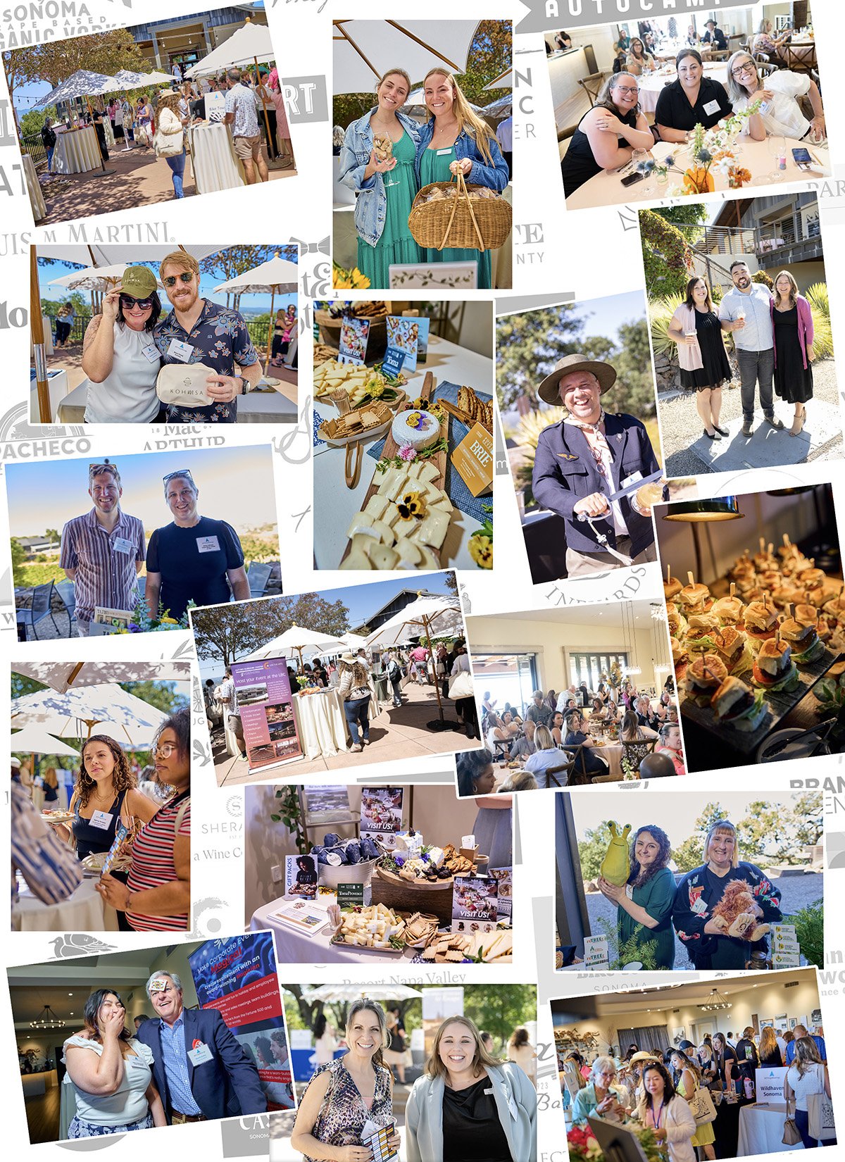 All Things Meetings - Wine Country Reception and Trade Show at Paradise Ridge Winery