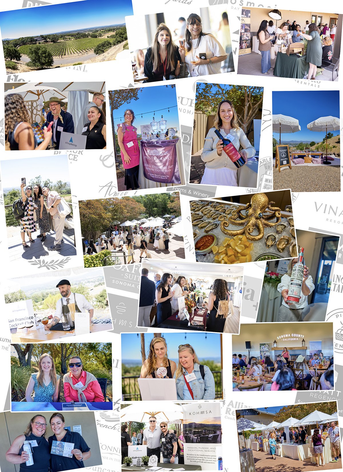 All Things Meetings - Wine Country Reception and Trade Show at Paradise Ridge Winery