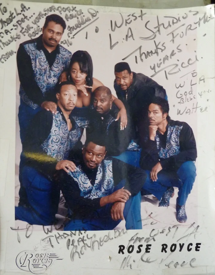 Rose Royce. The most outstanding people that we have had the pleasure of being friends with, for many years. Still cranking it, "at the car wash"