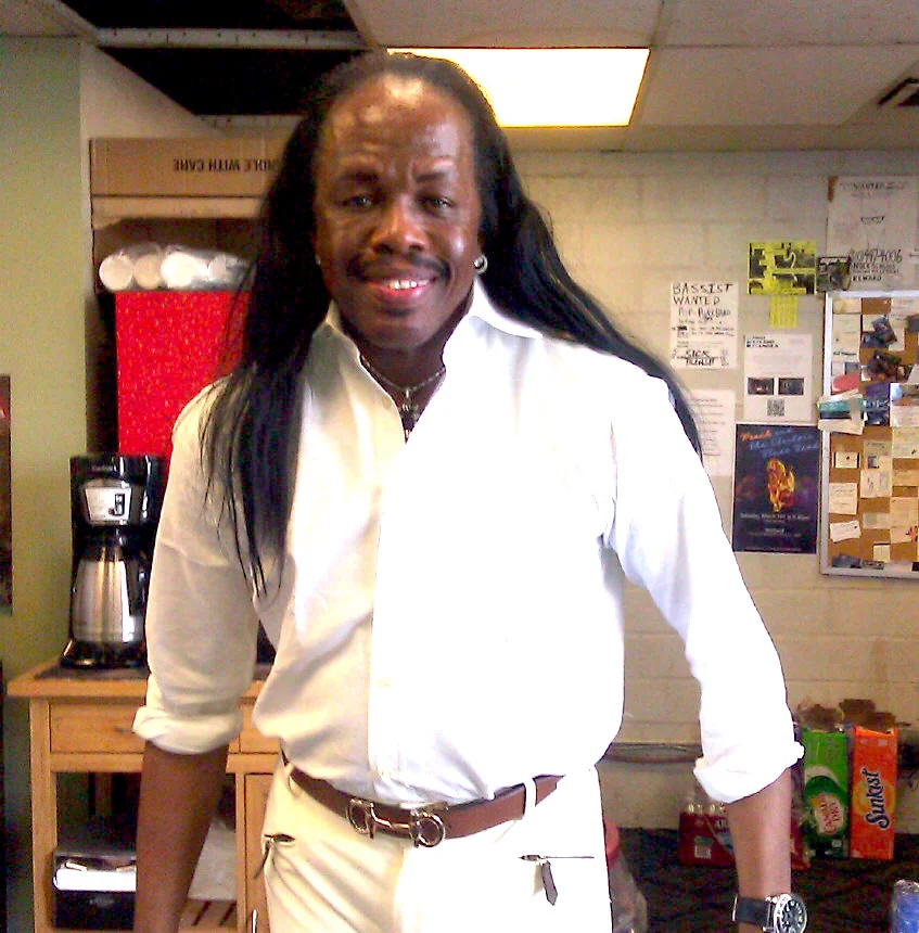 It was a treat and an honor to have the amazing Verdine White come in to rehearse.  Great guy and his wife is awesome too!