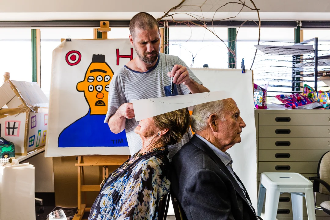 "At Studio A it is like I get to make my children. I make art about the things I love. At Studio A I feel happy and proud and nice and good. I like getting paid for my artwork." - Thom Roberts, Studio A supported artist.