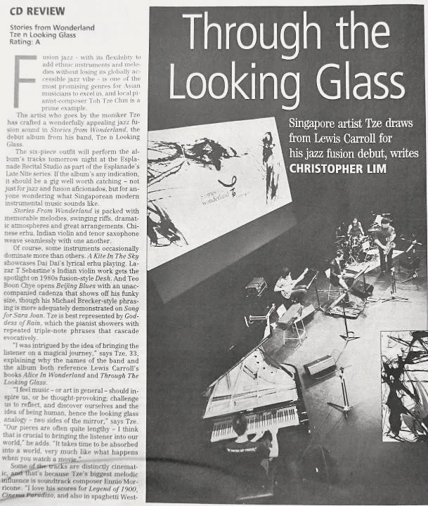 2011 The Business Times review of album Stories from Wonderland (*TO ensemble was known as Tze n Looking Glass in 2011)