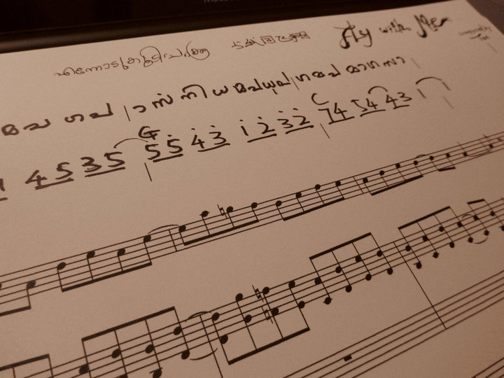 Making of the original song "Fly with me" which was performed for Journey of the Youth Olympic Flame 2010