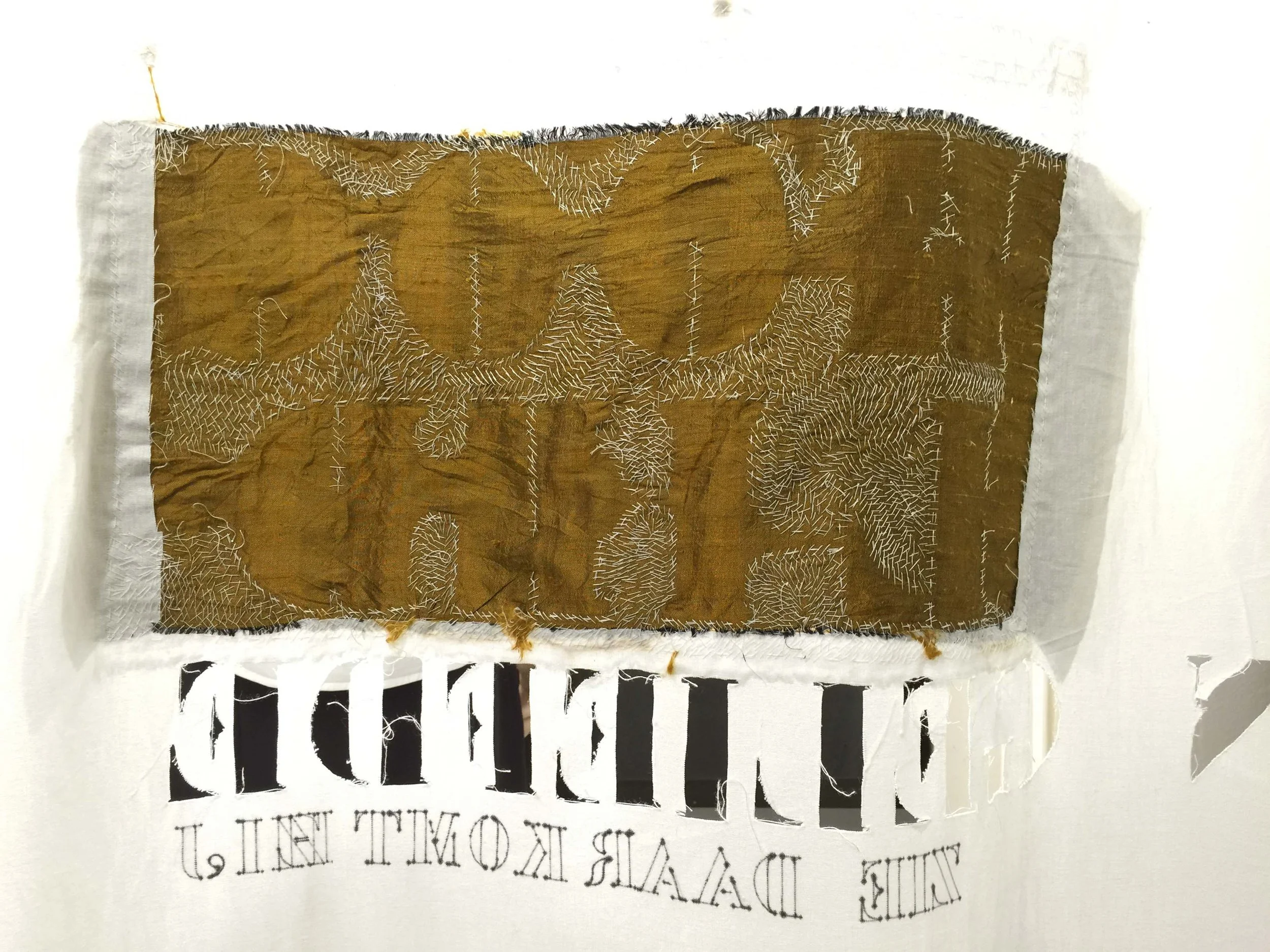 hooglied/song of songs.a series on shirts.pencil and cut outs.(can’t be cleaned)