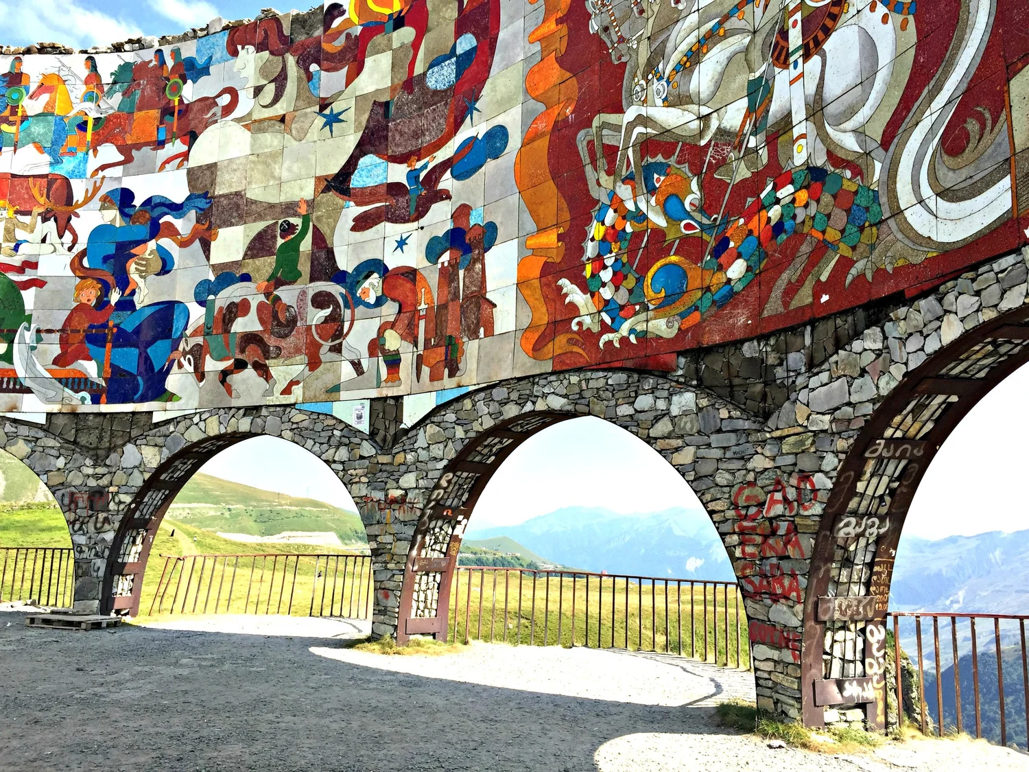 Views on the way to Kazbegi