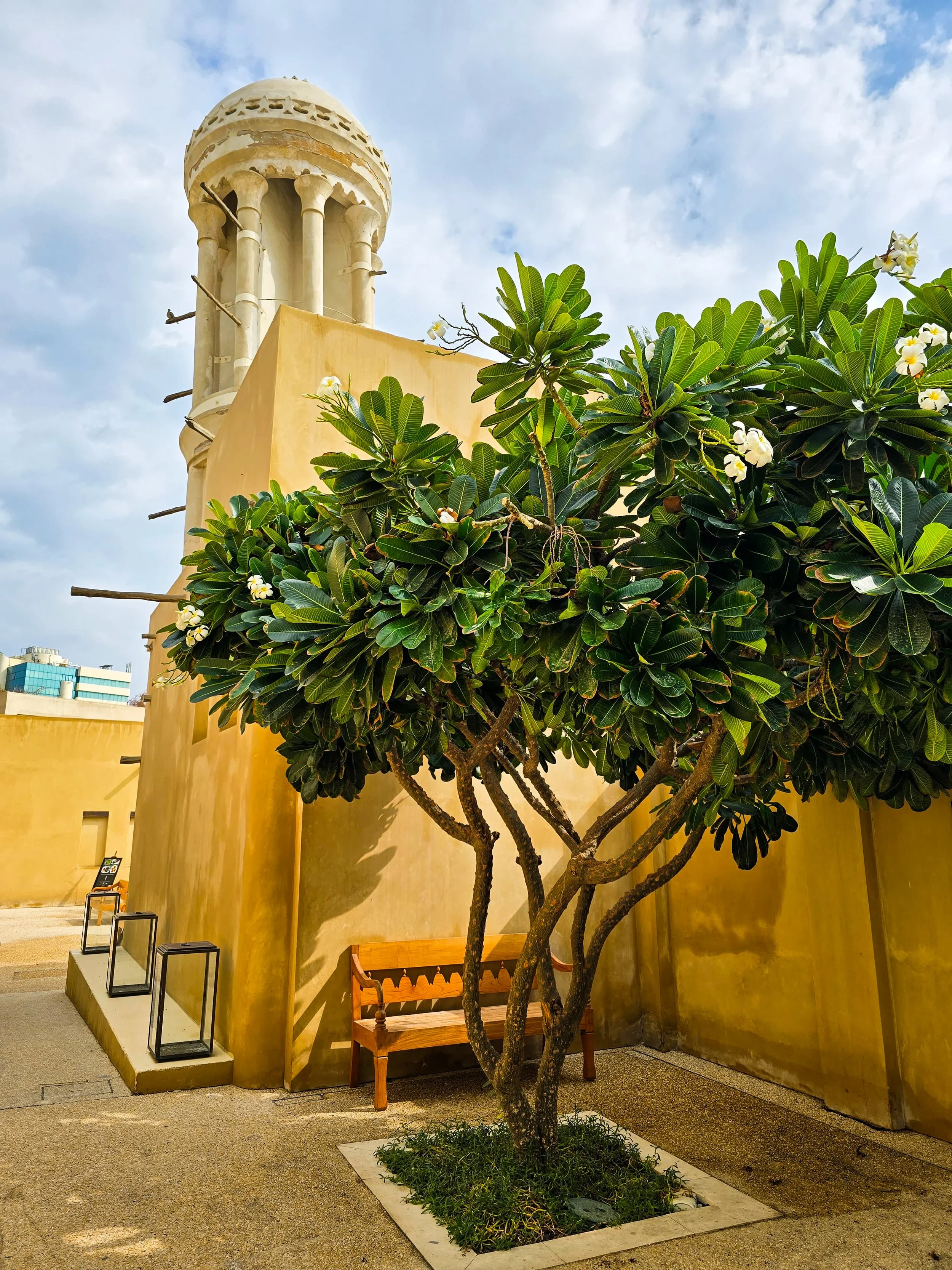 Ibrahim Al Midfa Barjeel Windtower. at Chedi Al Bait Sharjah