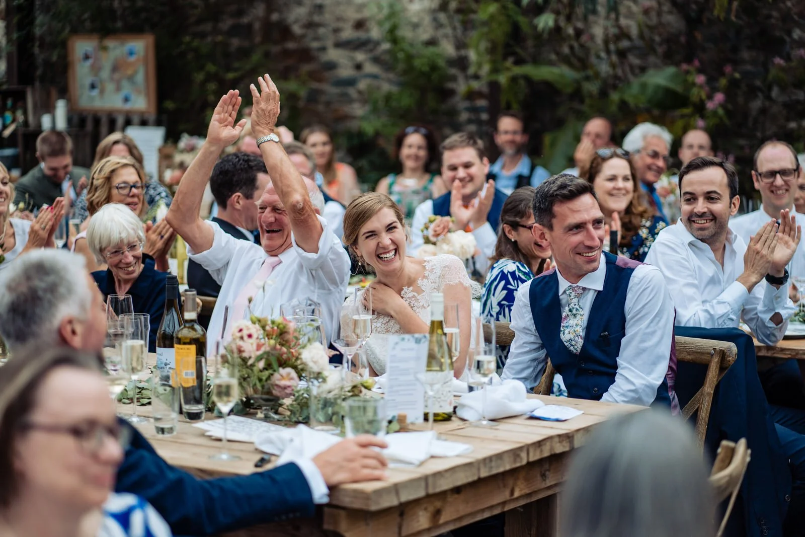 Wedding speeches at Anran, Devon