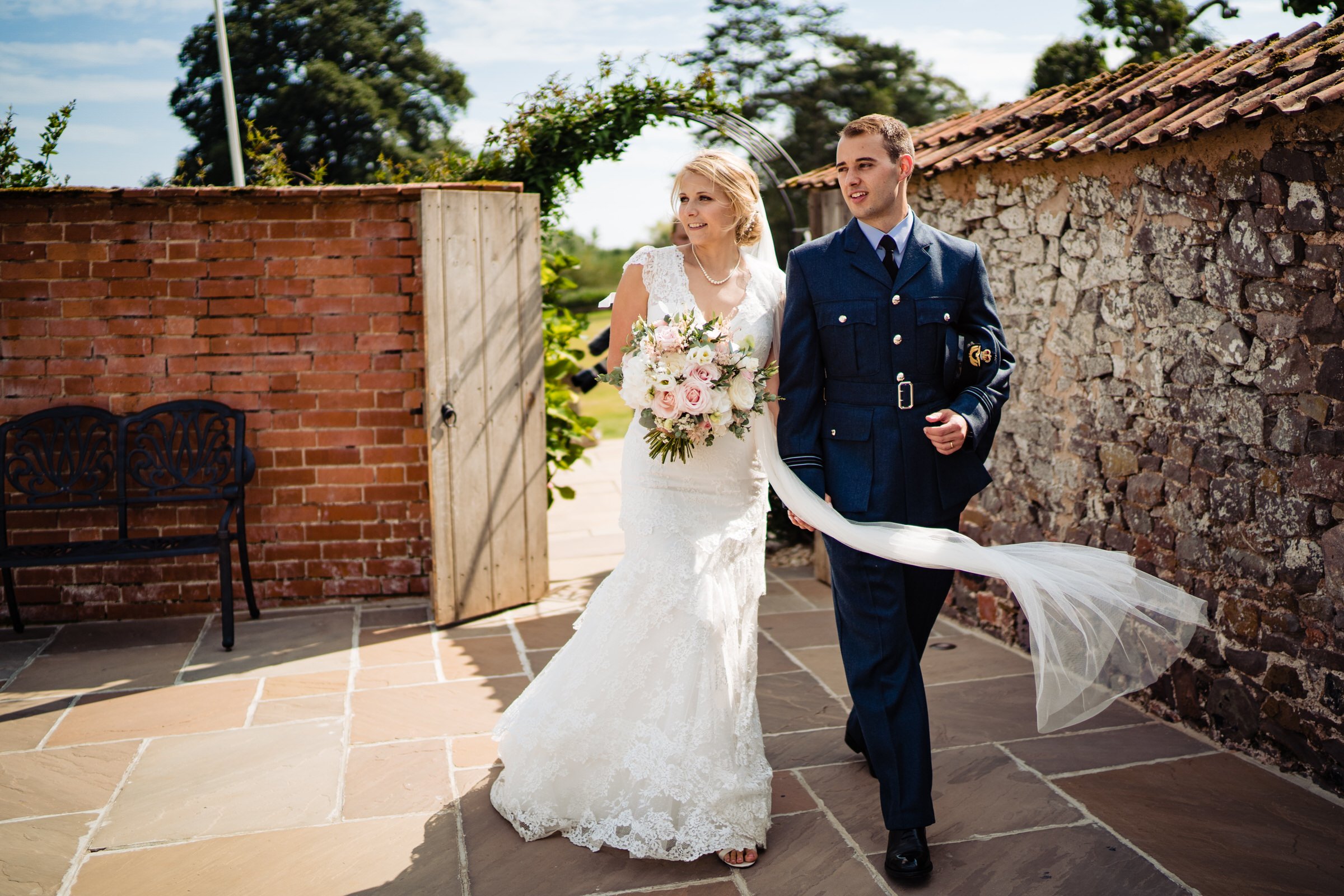 wedding - bride and groom - sunny - upton barn - devon.jpg