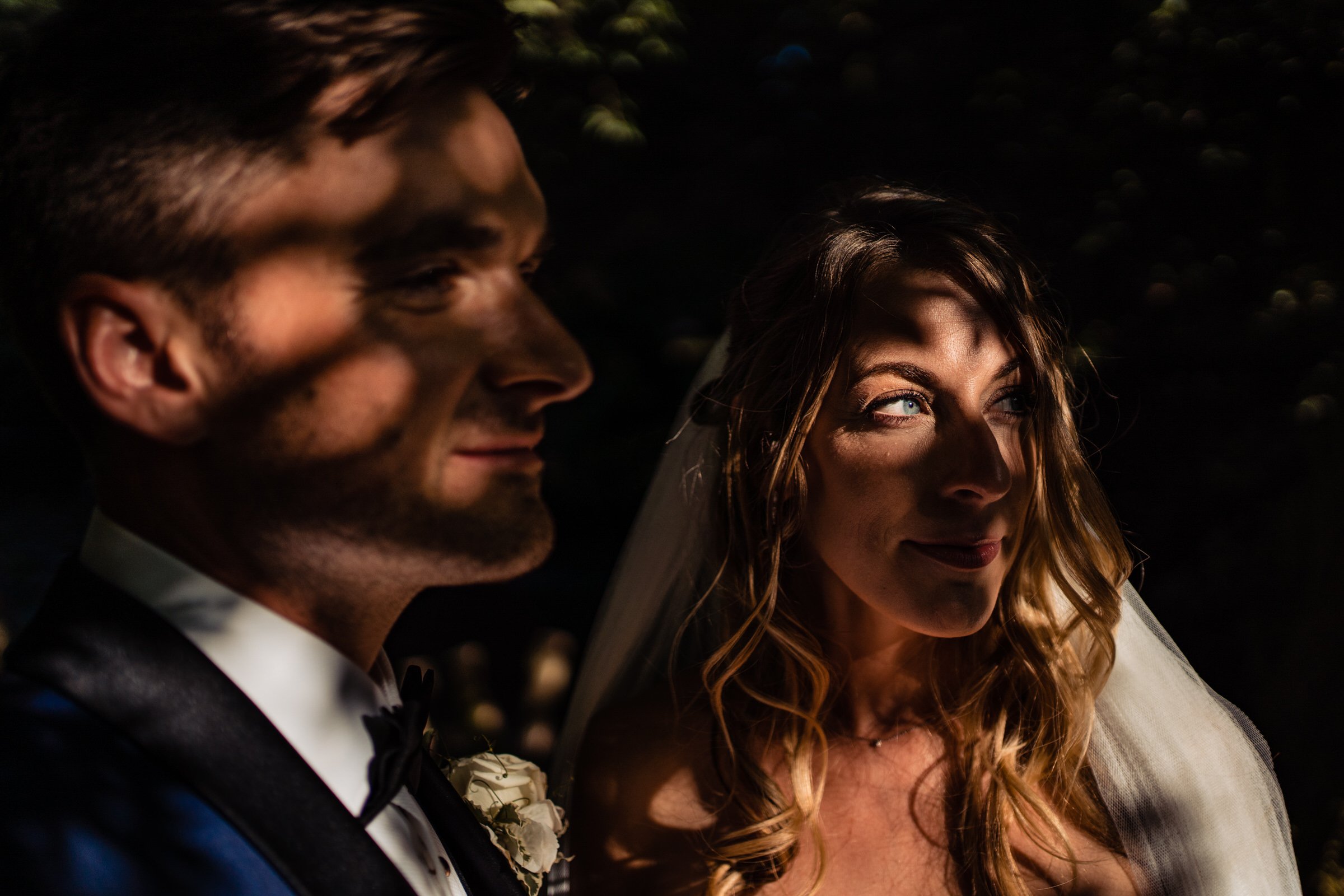 devon - sunlight - bride - groom - portrait.jpg