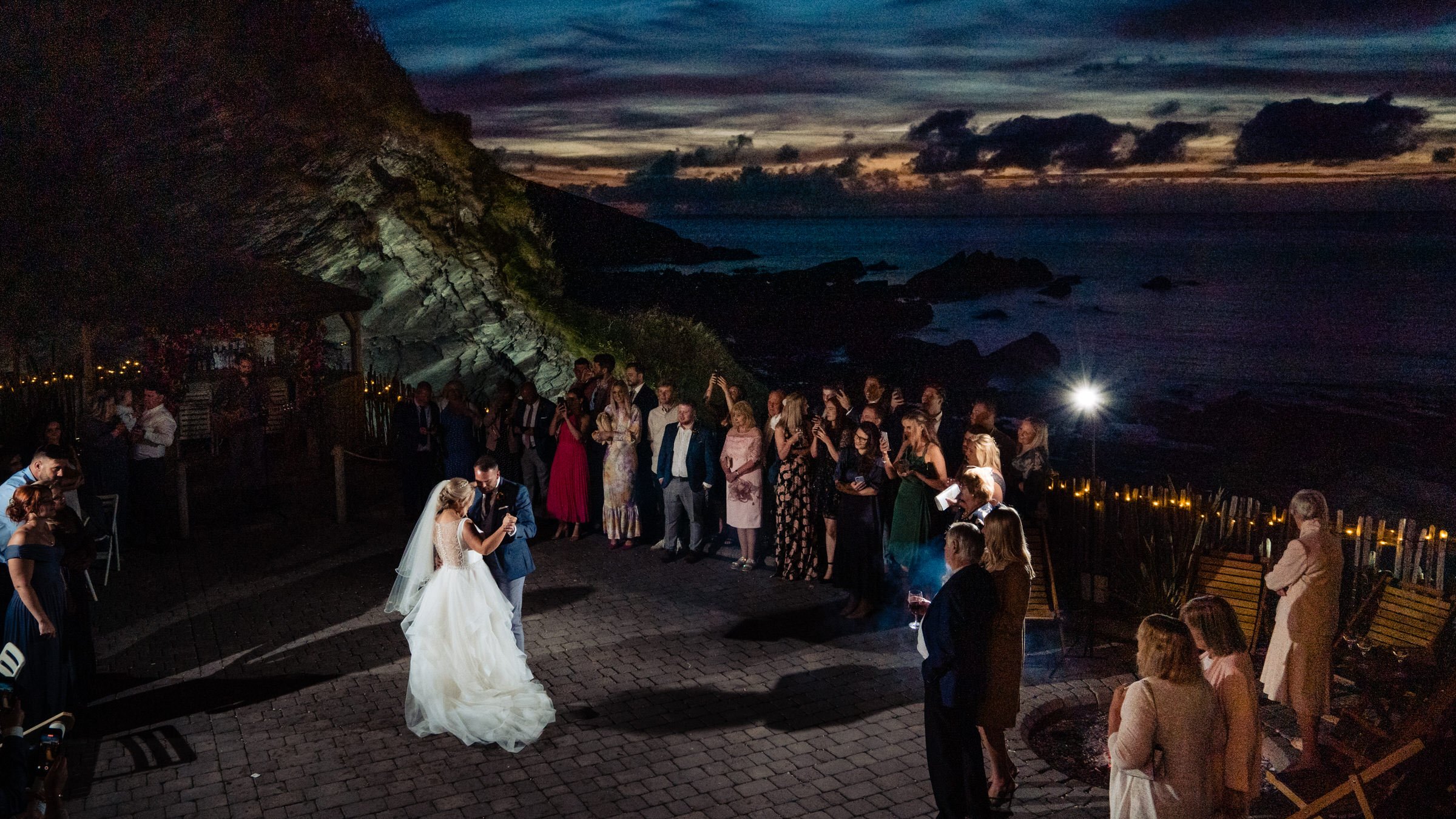 sunset - first dance - tunnels beaches - sea - devon.jpg