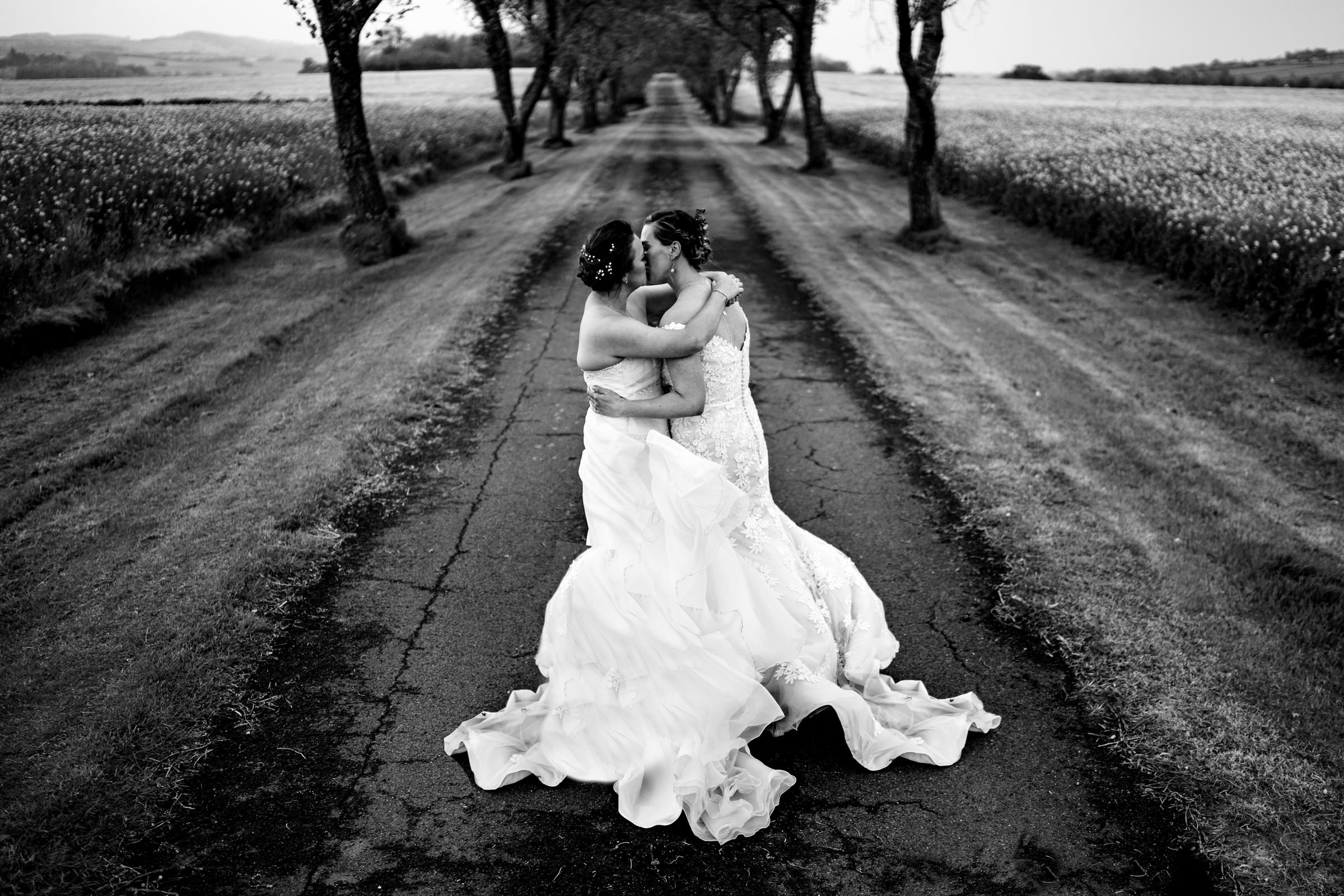 black and white - bride - same sex - lbqtg - devon.jpg