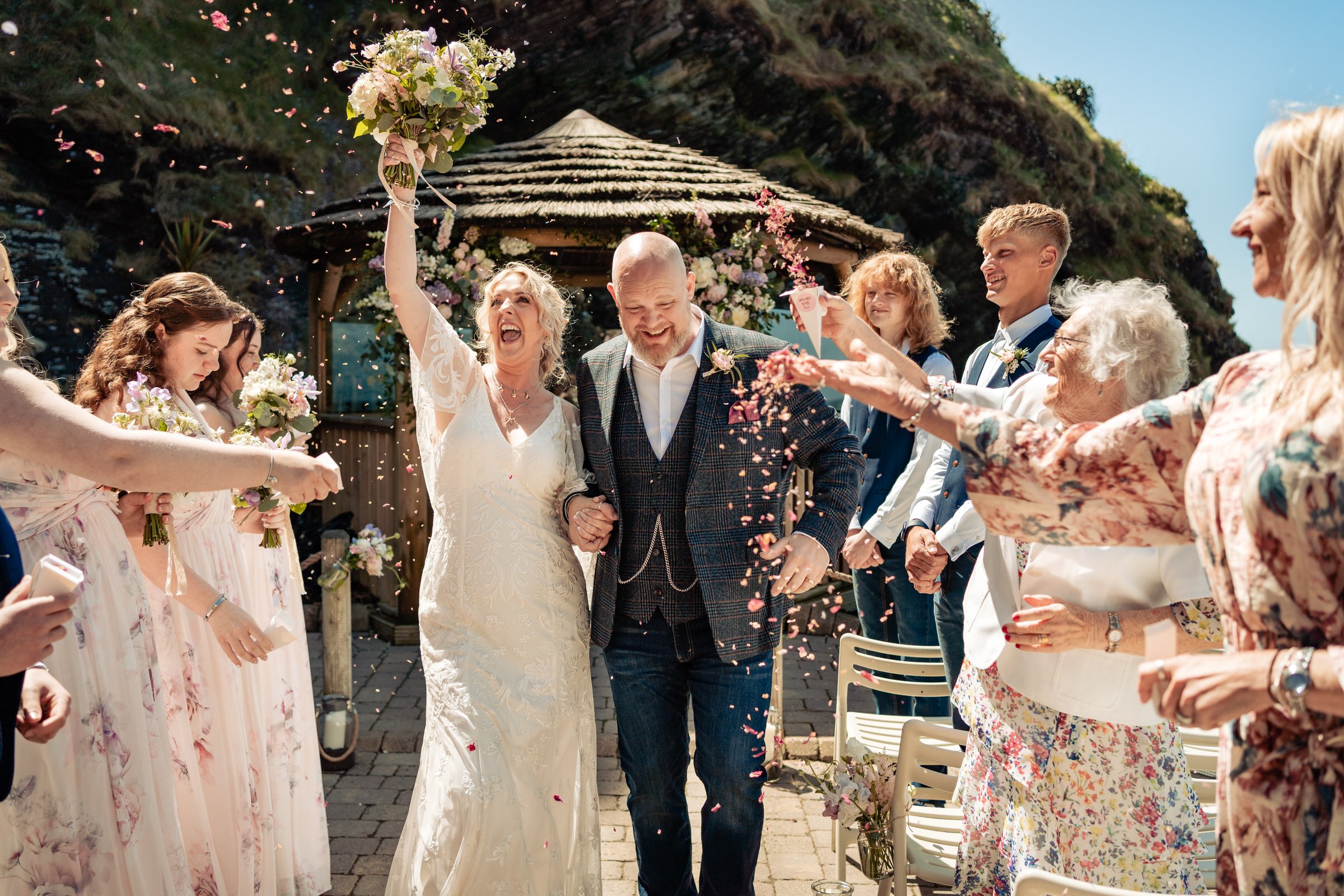 wedding - confetti - aisle - devon - tunnels beaches.jpg