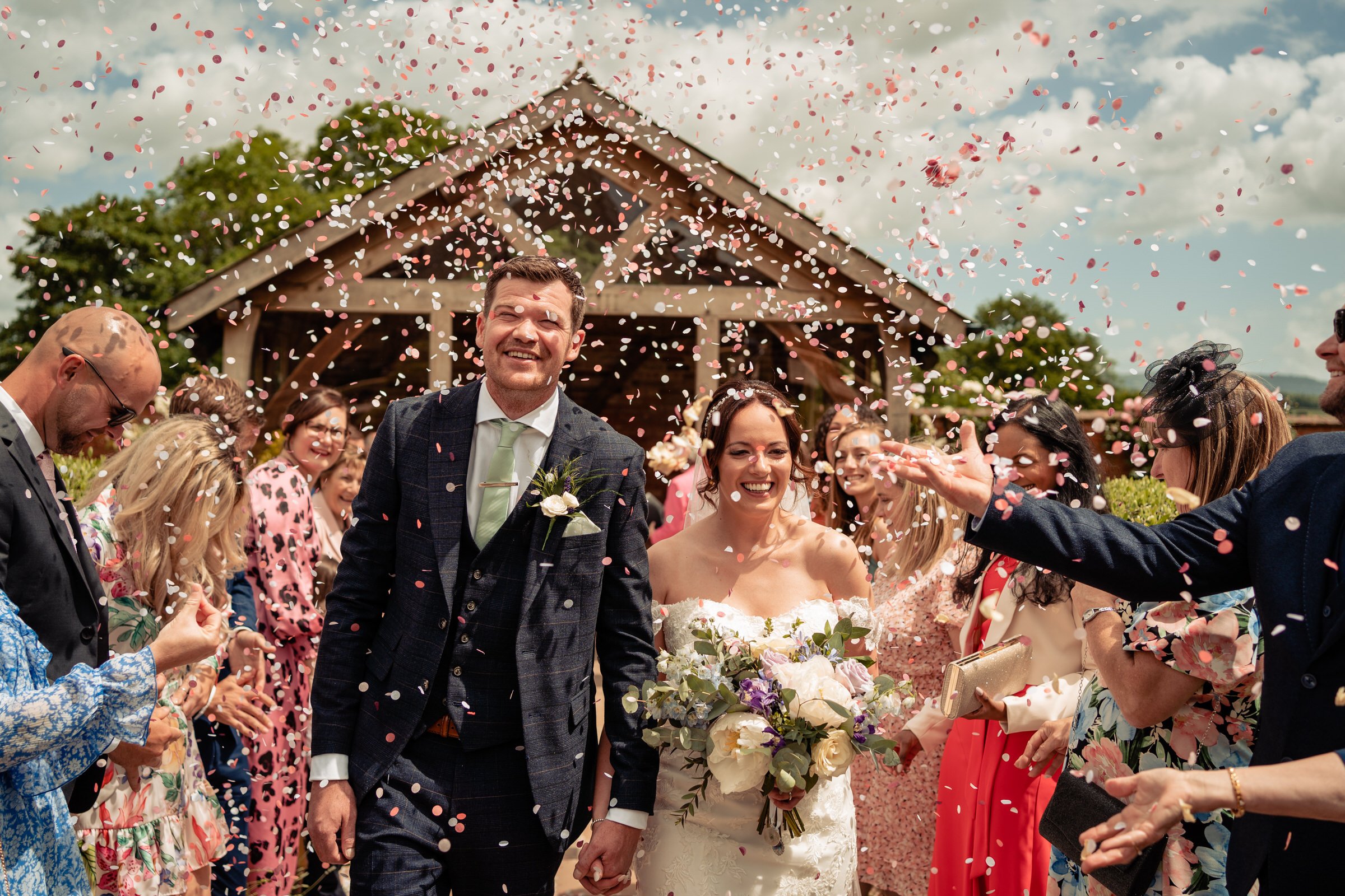 confetti - upton barn - bride - groom - devon.jpg