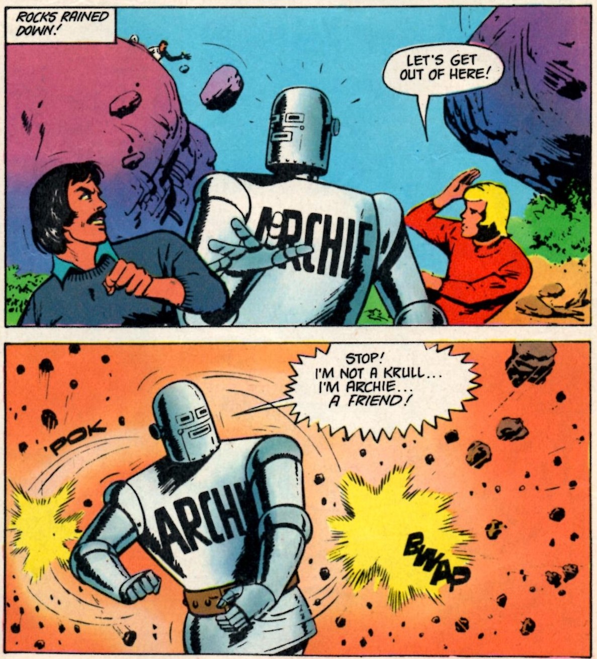 Robot Archie (Vulcan, 25 October 1975): E George Cowan (writer), Bert Bus (artist)