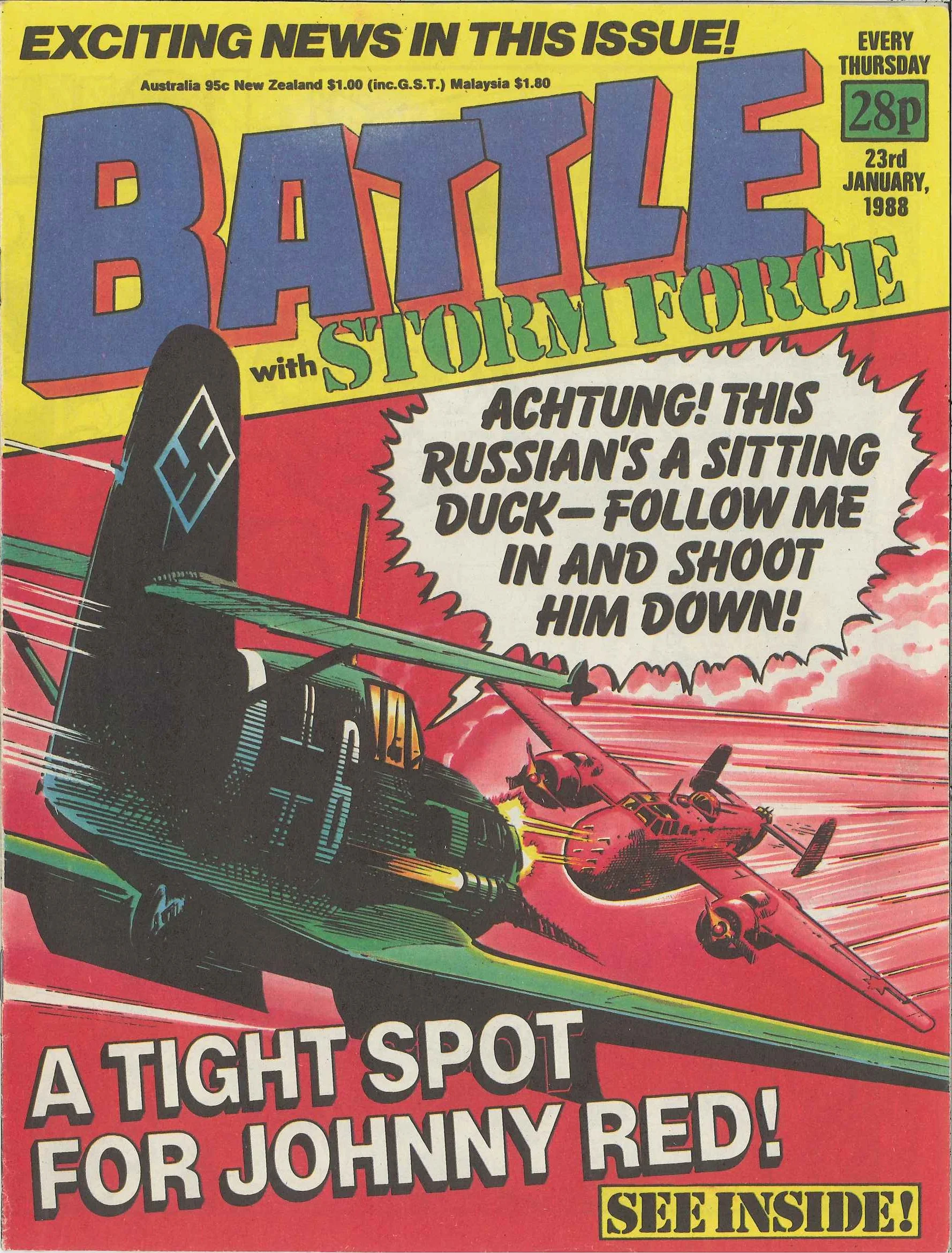 On this day: Battle with Storm Force, 23 January 1988