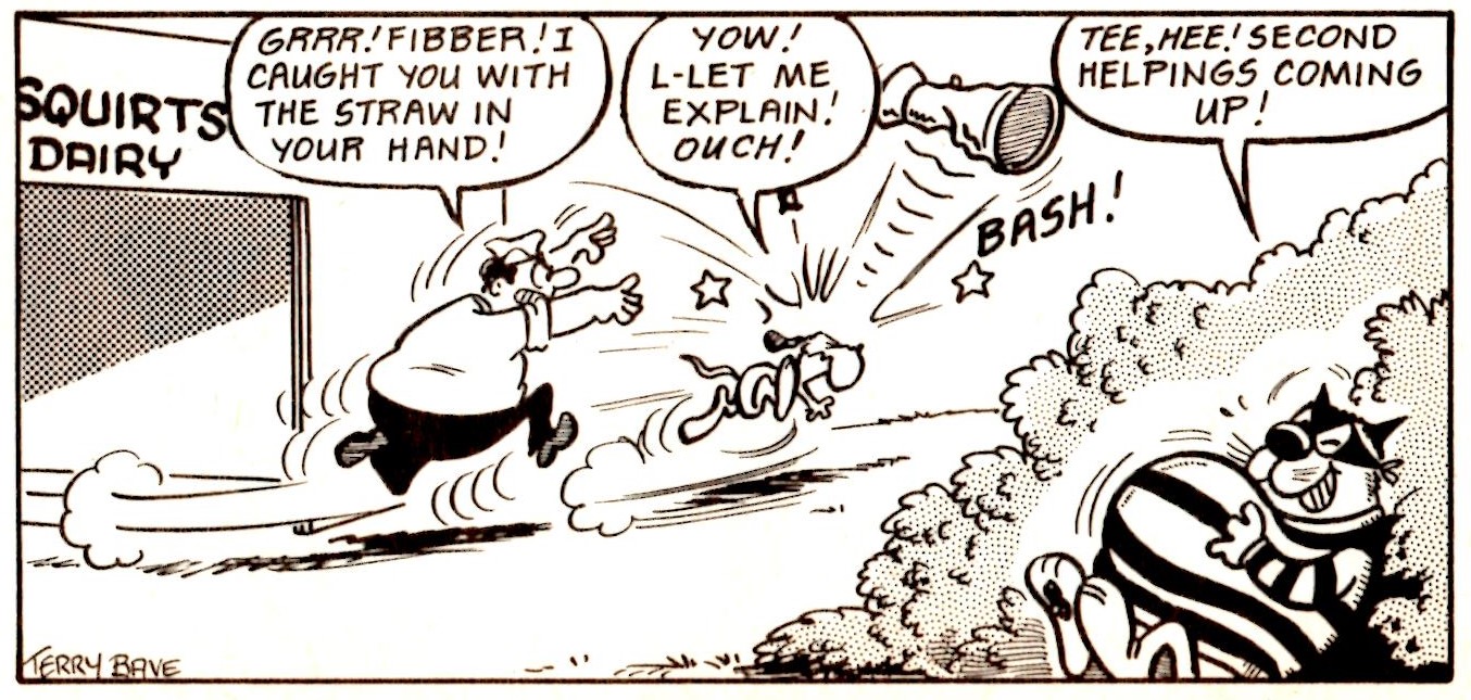 Police Dog and Cat Burglar: Terry Bave (artist)