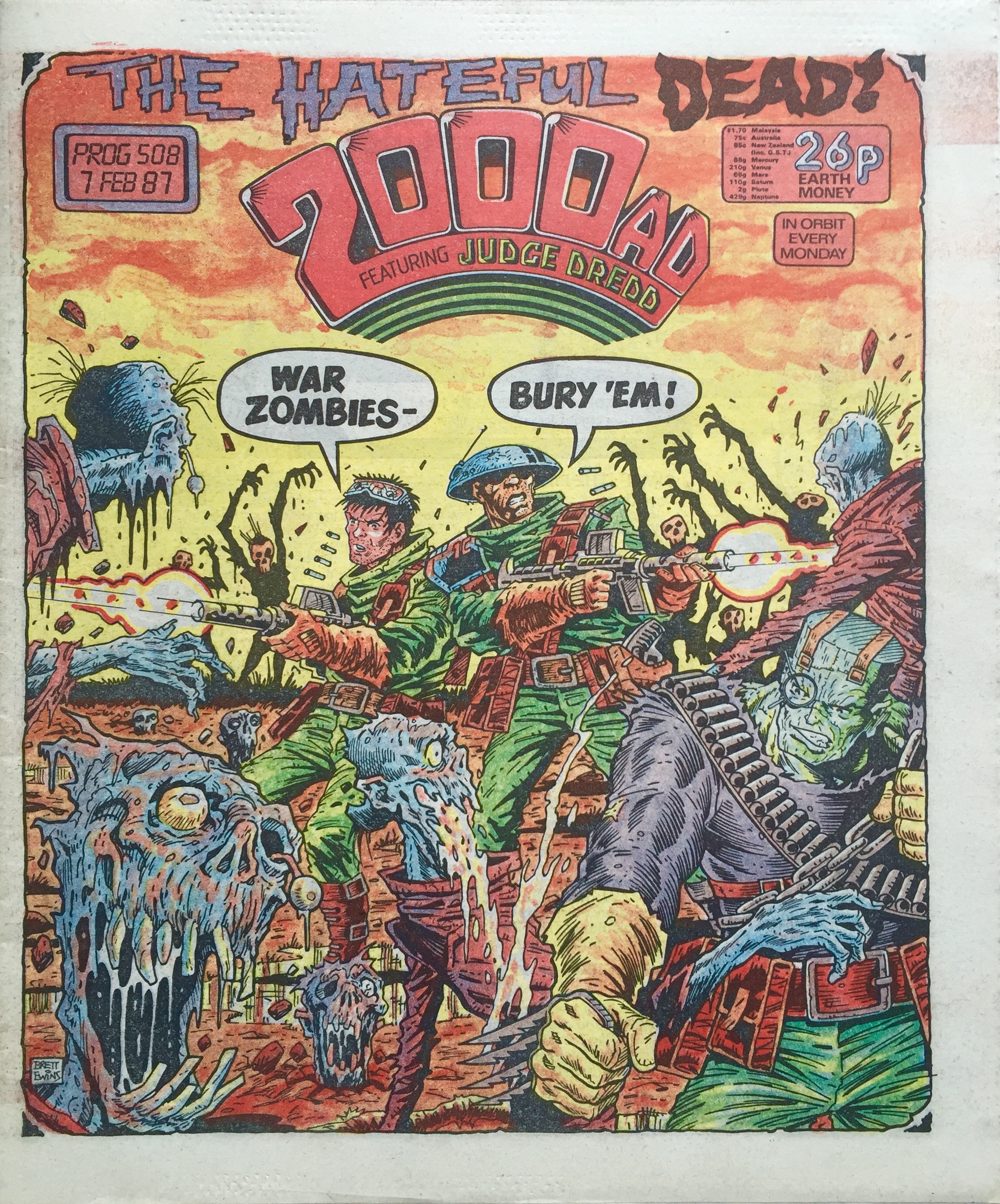 Cover artwork: Brett Ewins and Jim McCarthy