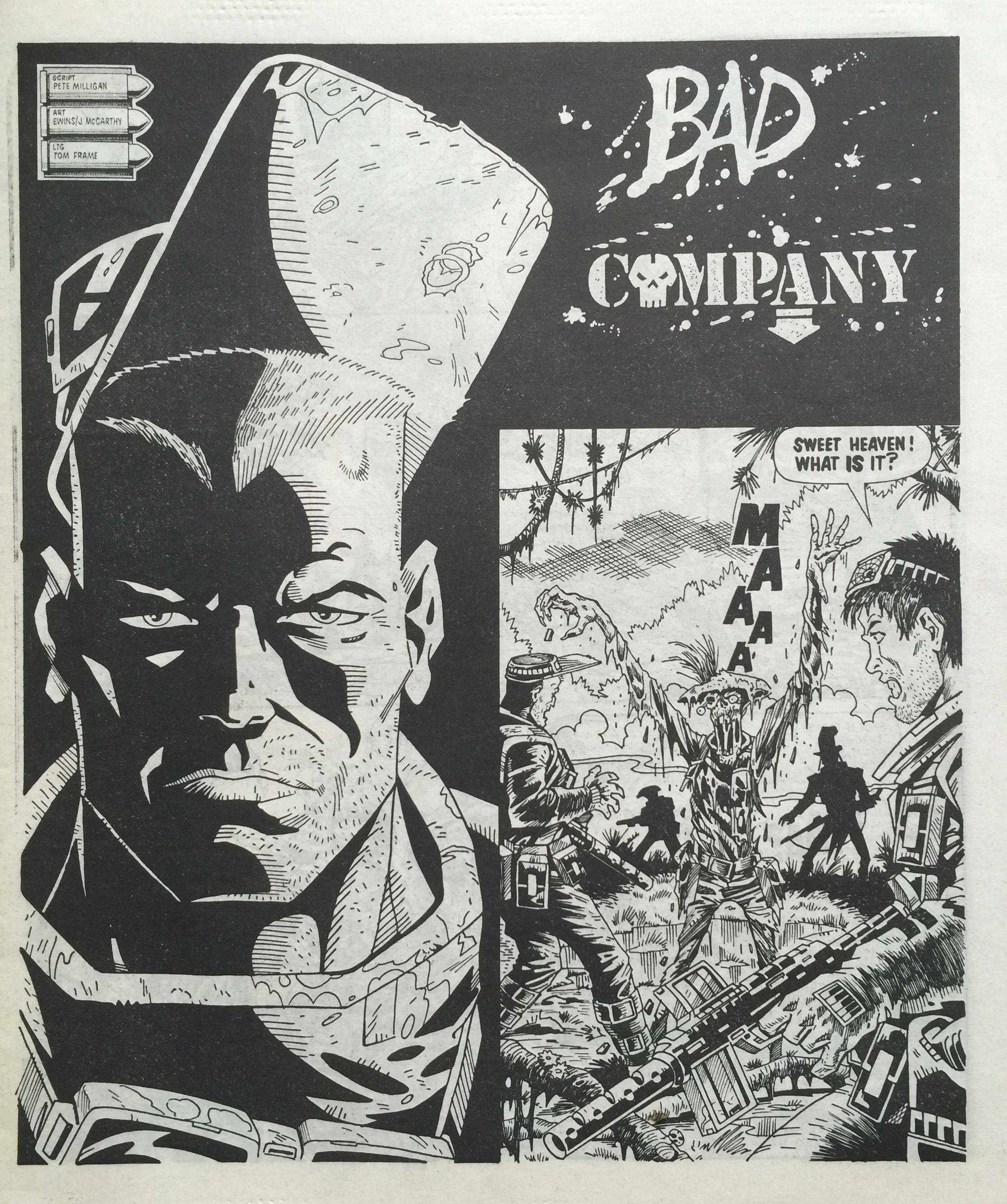 Bad Company: Pete Milligan (writer), Brett Ewins and Jim McCarthy (artists)