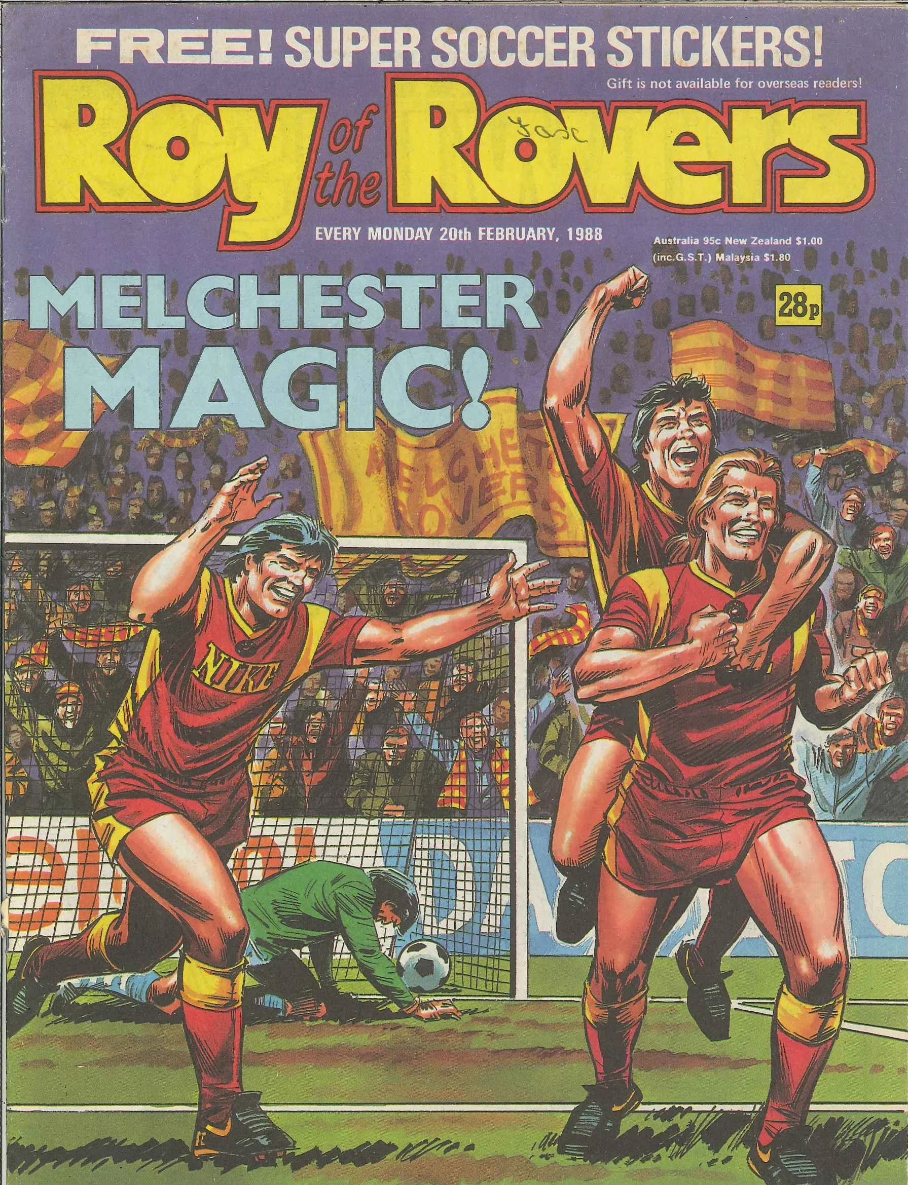 On this day, 20 February 1988: Roy of the Rovers