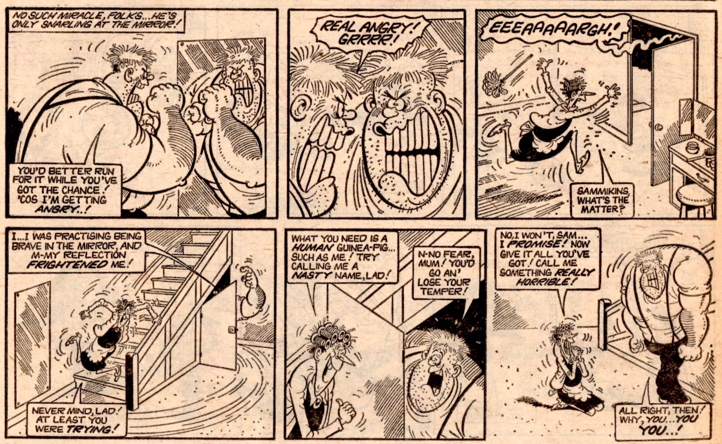 Scared-stiff Sam: Mike Lacey (artist)
