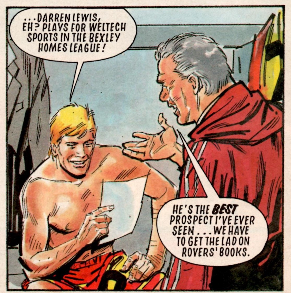 Roy of the Rovers: Tom Tully (writer), Barrie Mitchell (artist)