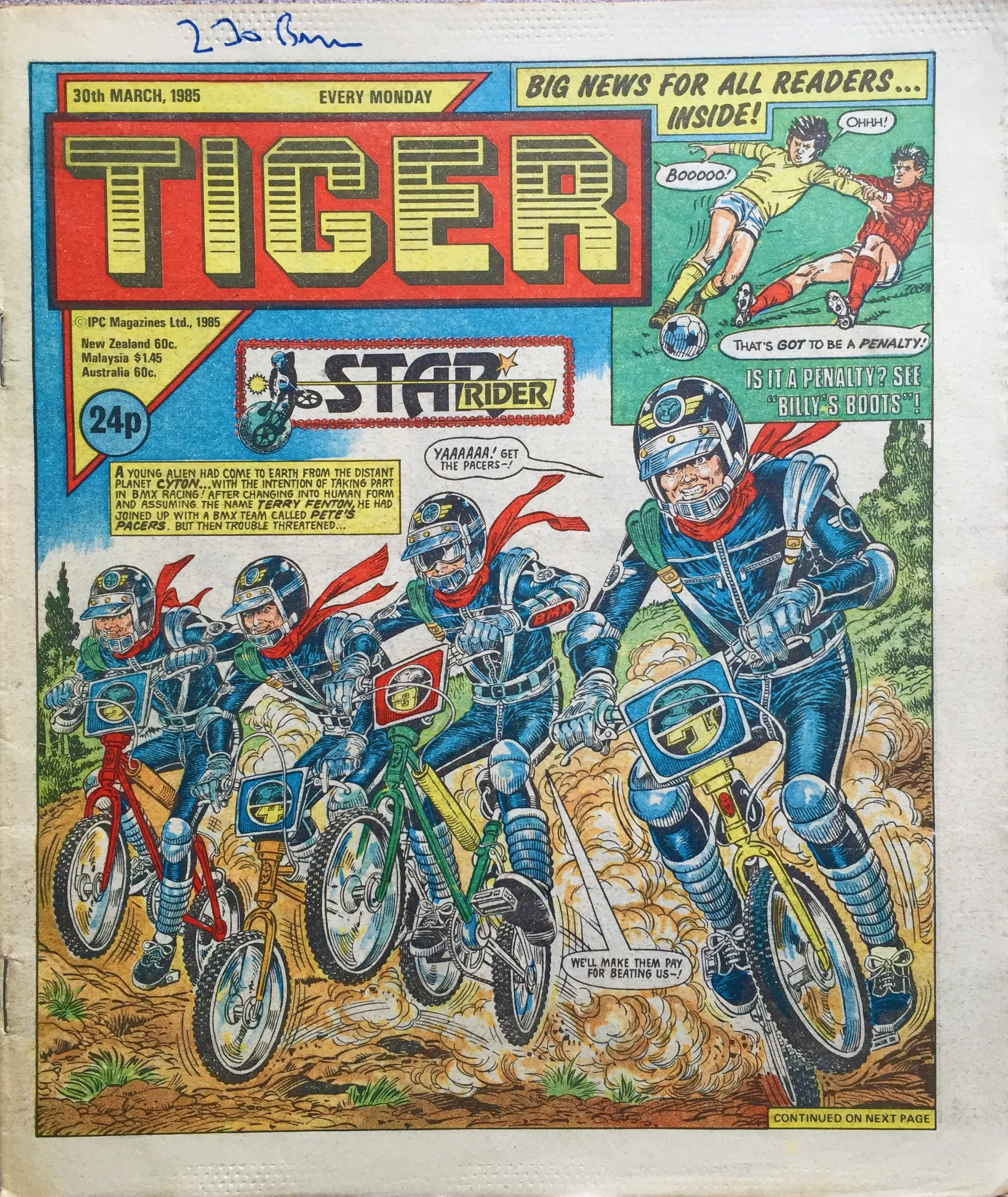 On this day, 30 March 1985: Tiger