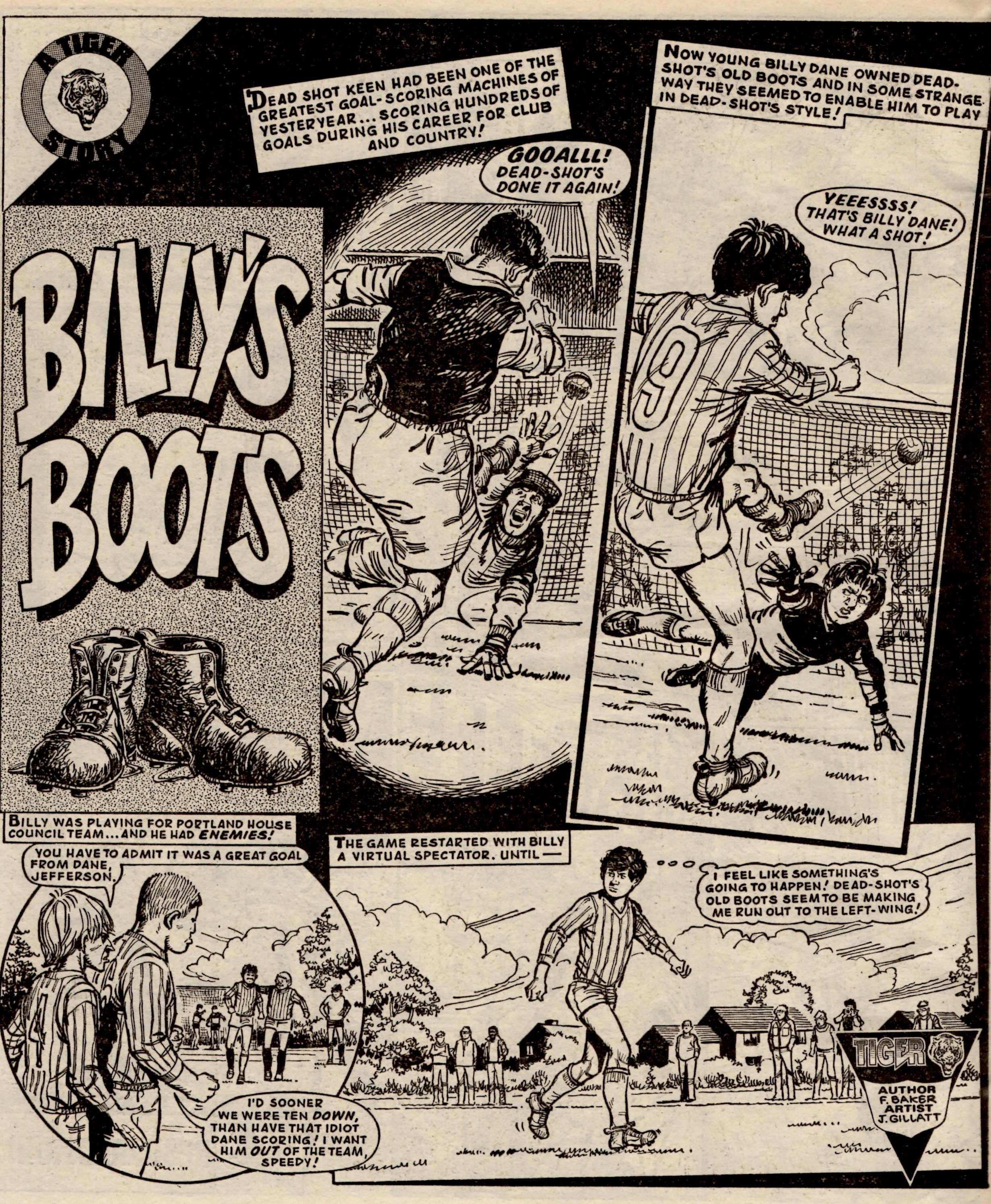 Billy’s Boots: Fred Baker (writer), John Gillatt (artist)