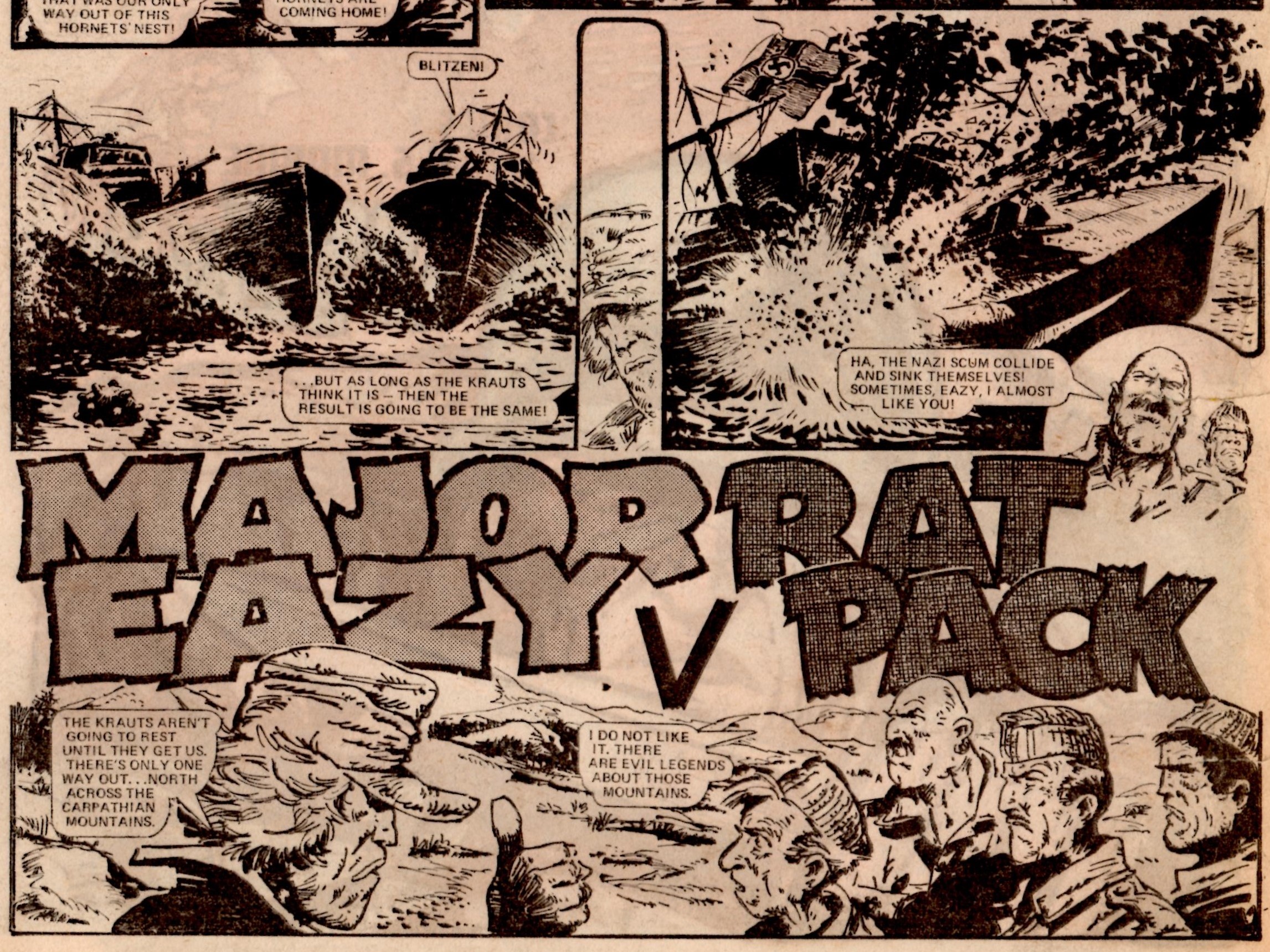 Major Eazy v Rat Pack: Alan Hebden (writer), Carlos Ezquerra (artist)