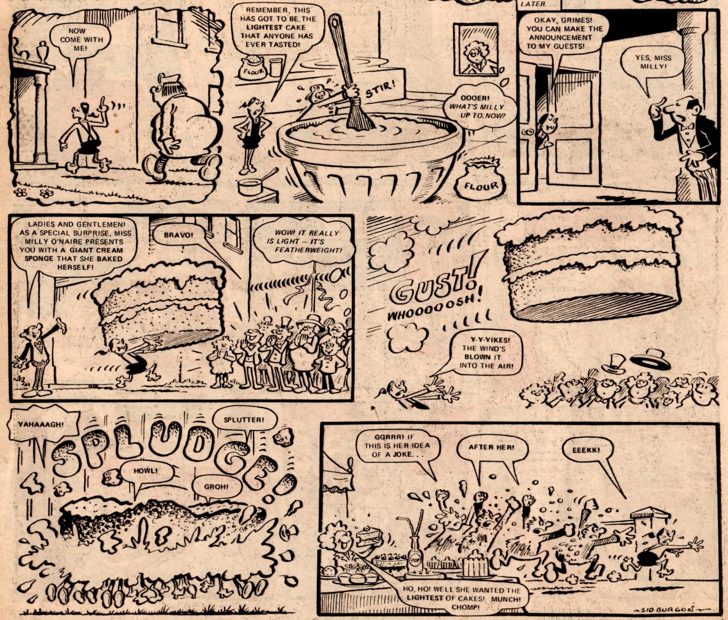 Milly O’Naire and Penny Less: Sid Burgon (artist)