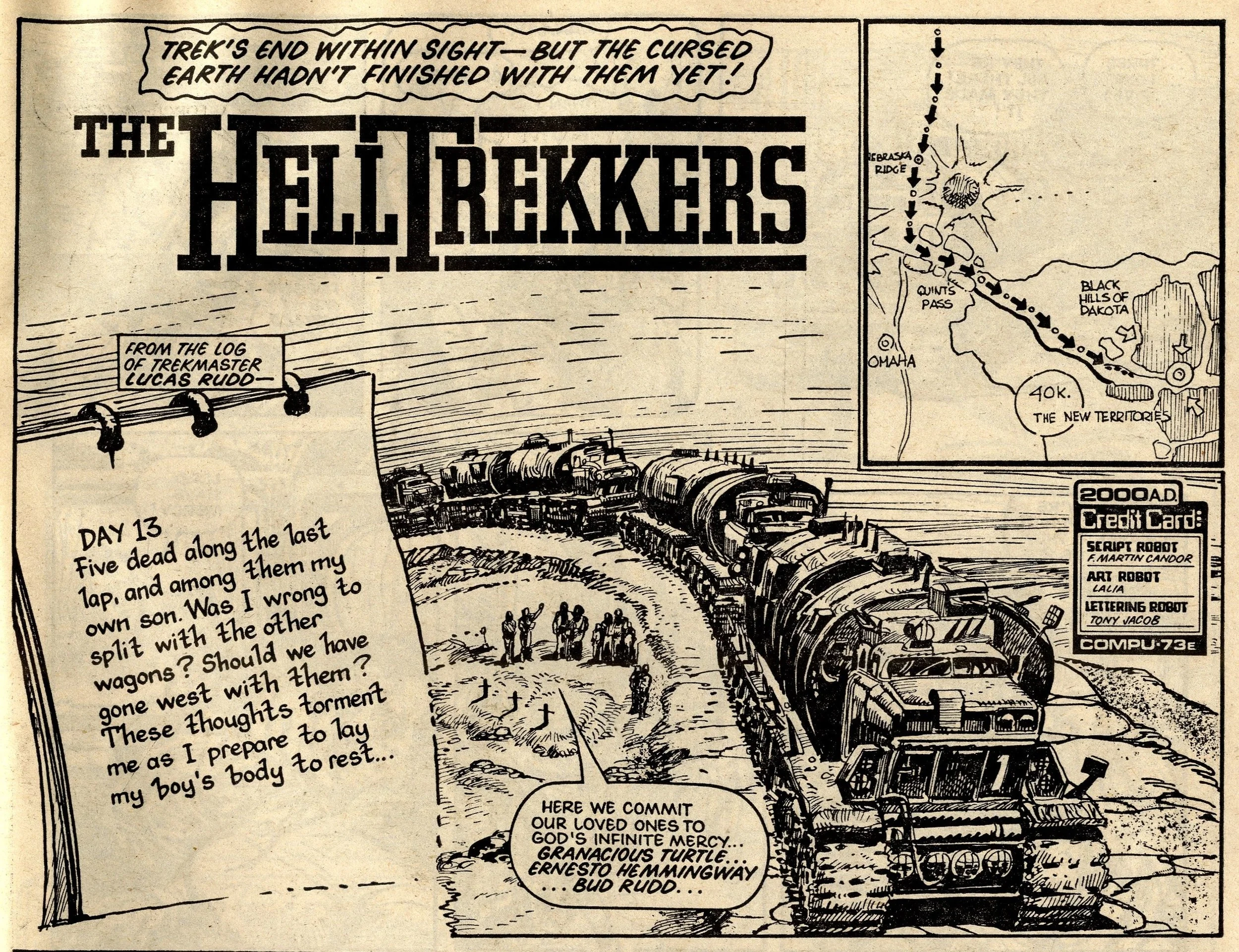Hell-trekkers: John Wagner and Alan Grant (writers), Horacio Lalia (artist)