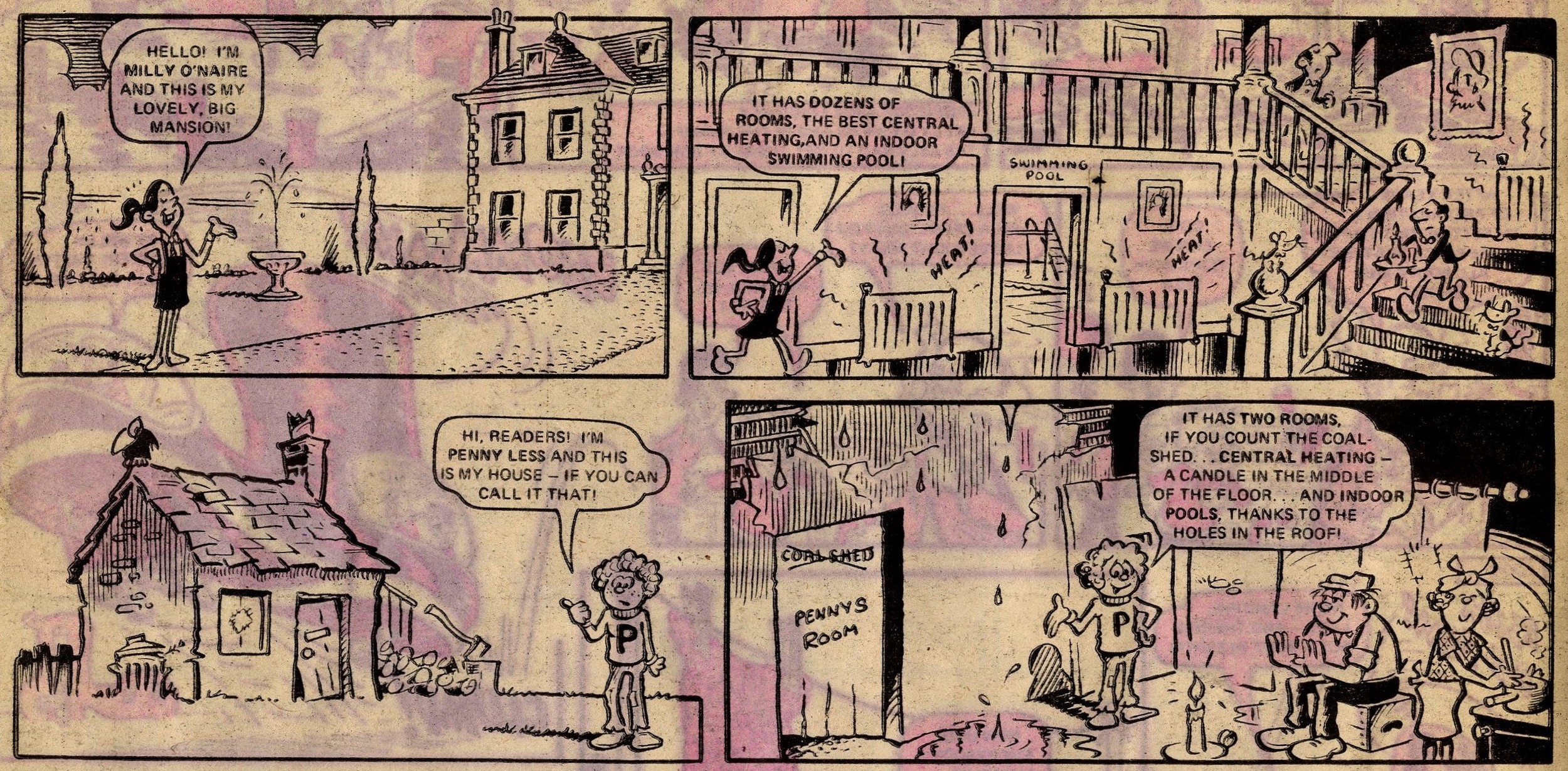 Milly O’Naire and Penny Less: Sid Burgon (artist)