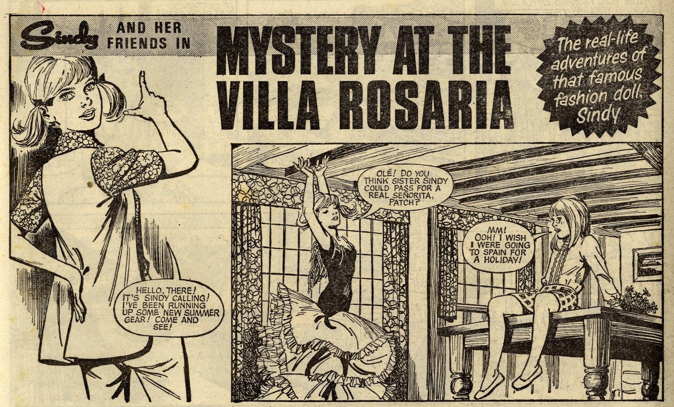 Sindy and her Friends in Mystery at the Villa Rosaria: Phil Townsend (artist)