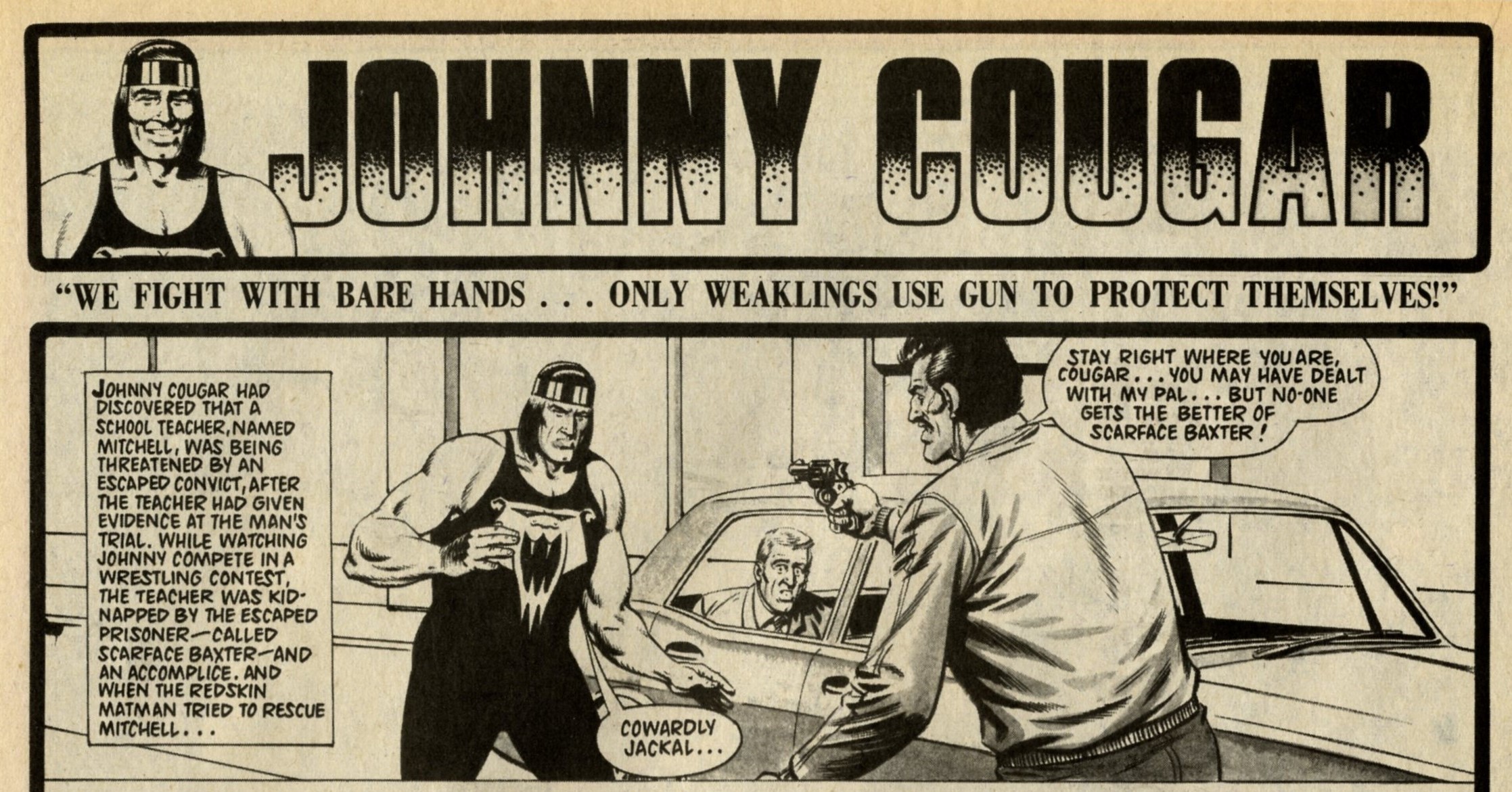 Johnny Cougar: Barrie Tomlinson (writer), Sandy James (artist)