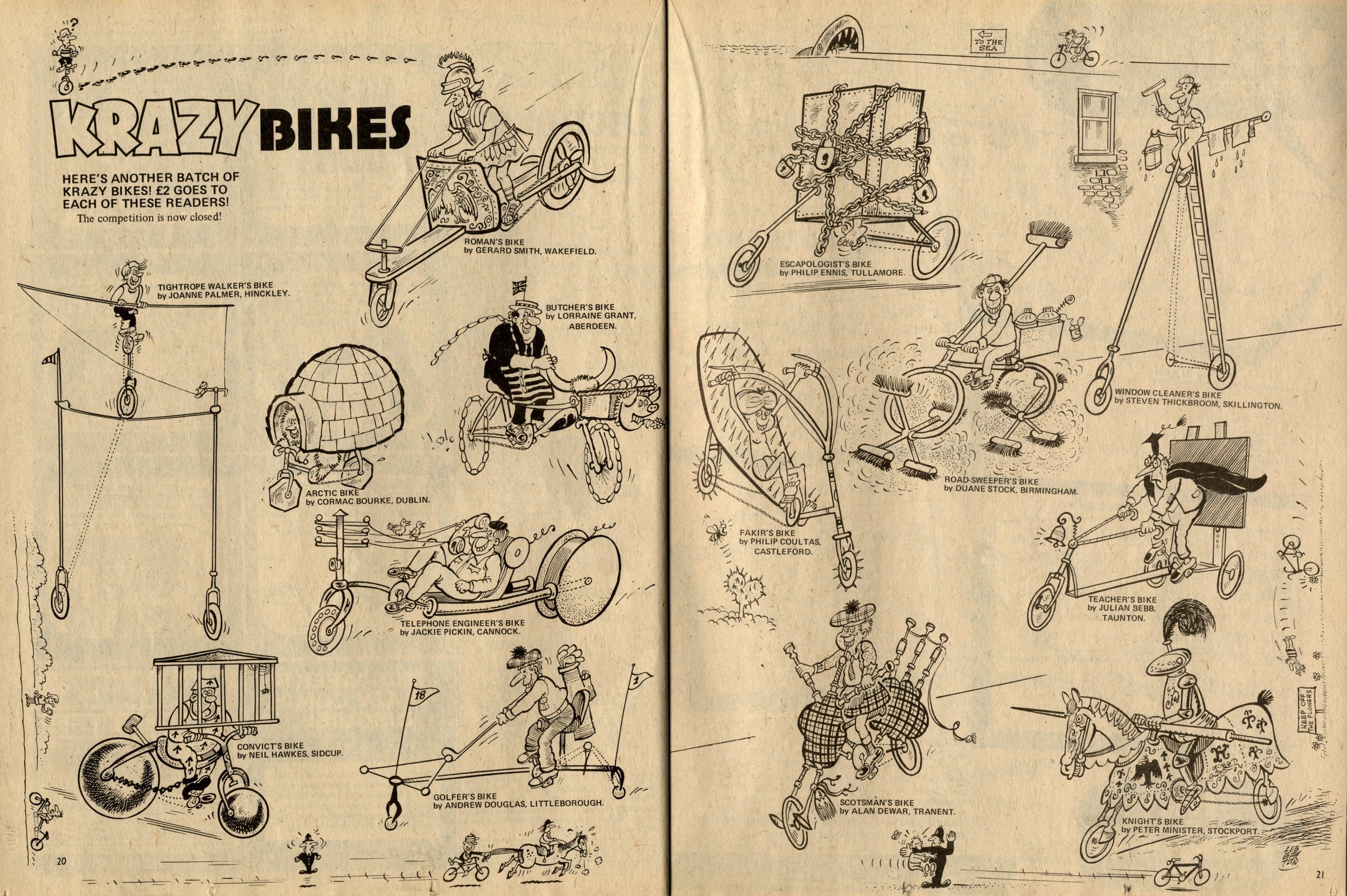 Krazy Bikes: Les Barton (artist)
