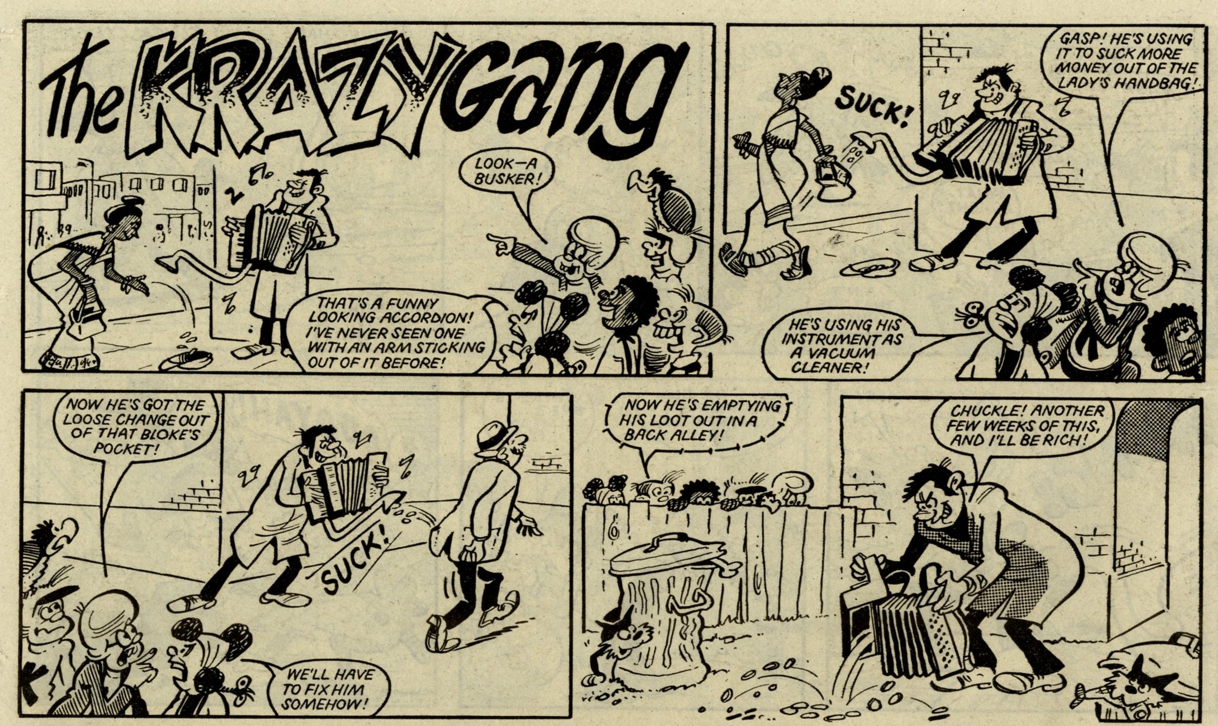 The Krazy Gang: Ian Knox or Bob Hill? (artist)