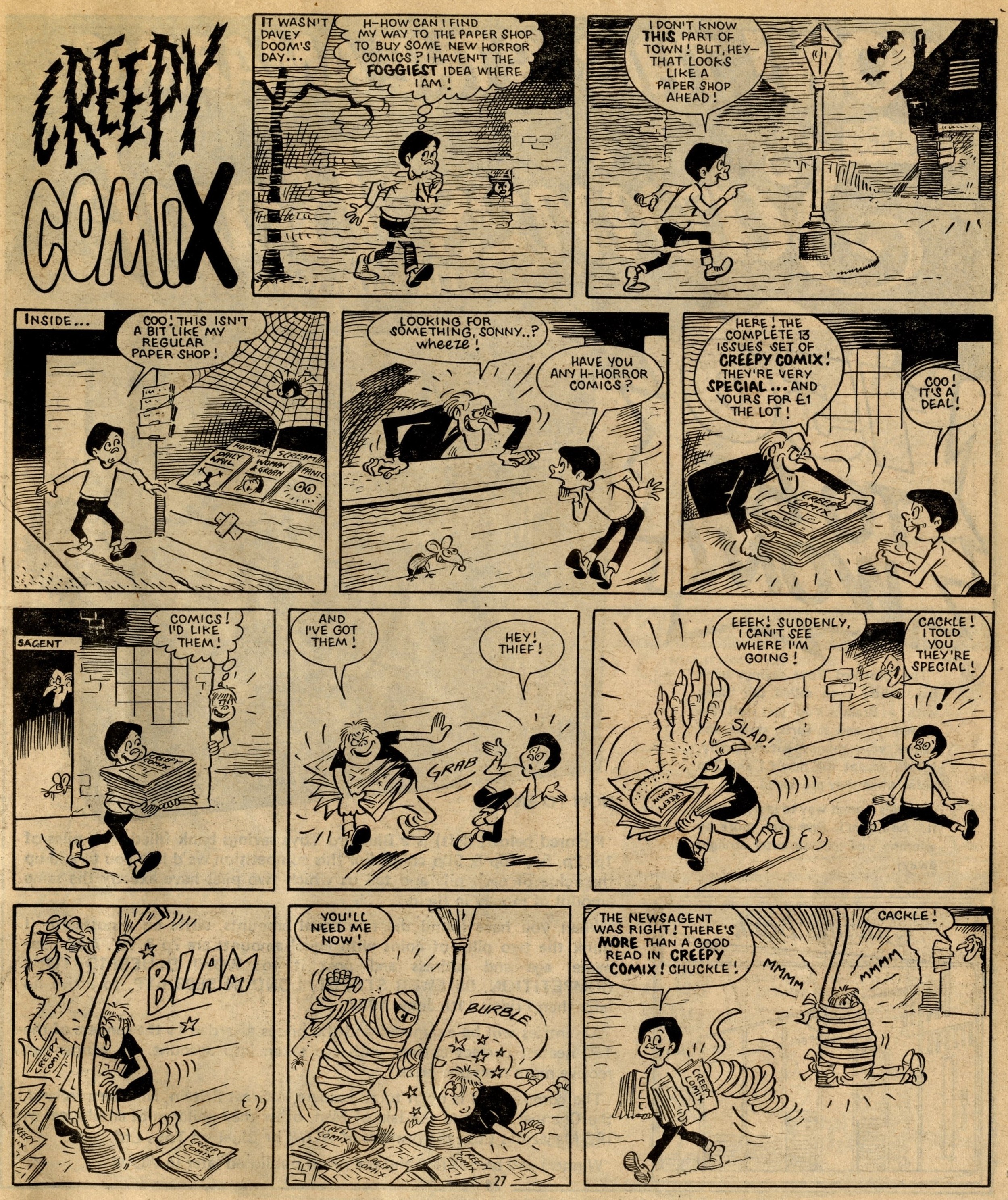 Creepy Comix: Reg Parlett (artist)