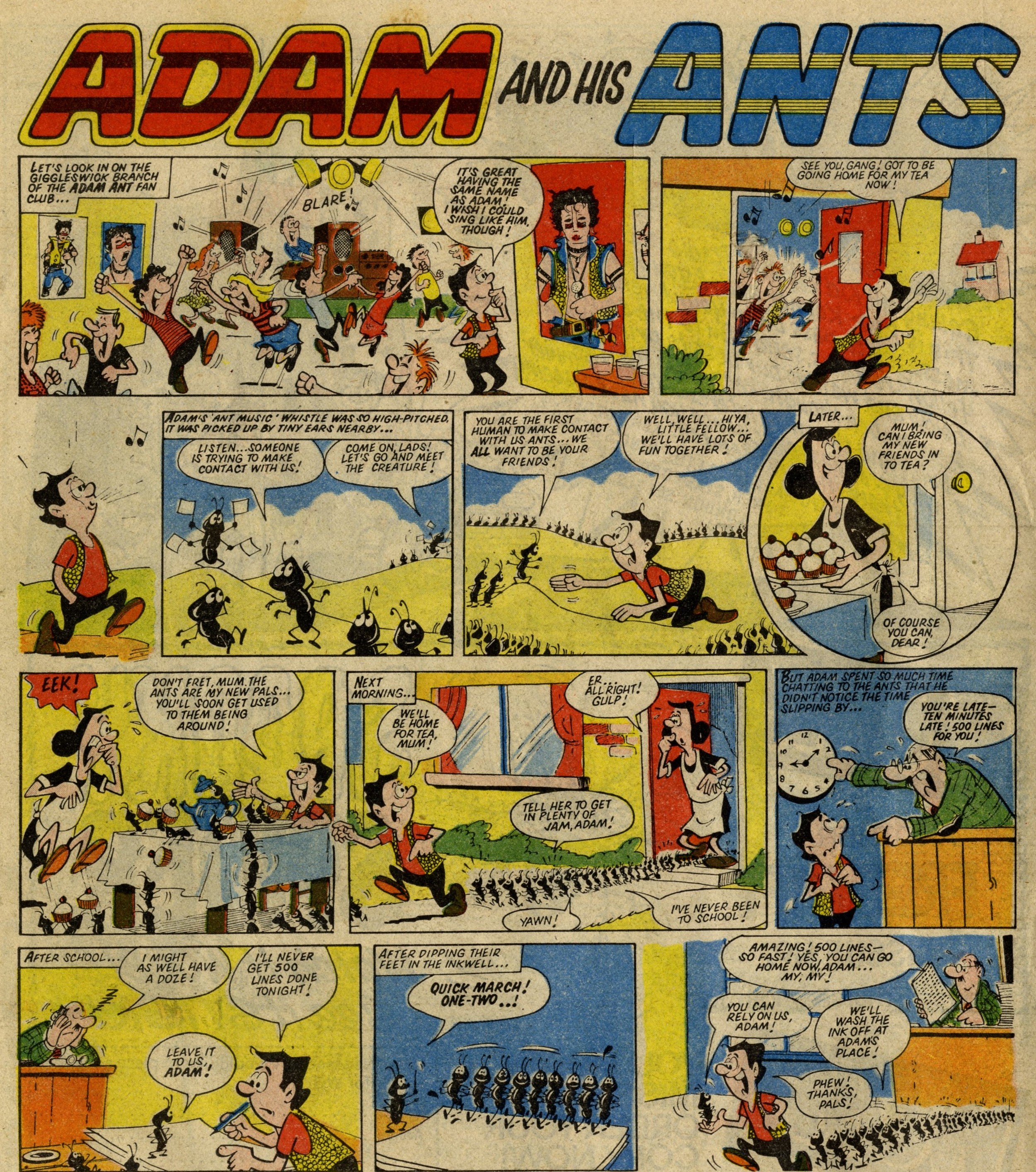 Adam and his Ants (from Wow! 1982): Mike Atwell (artist)