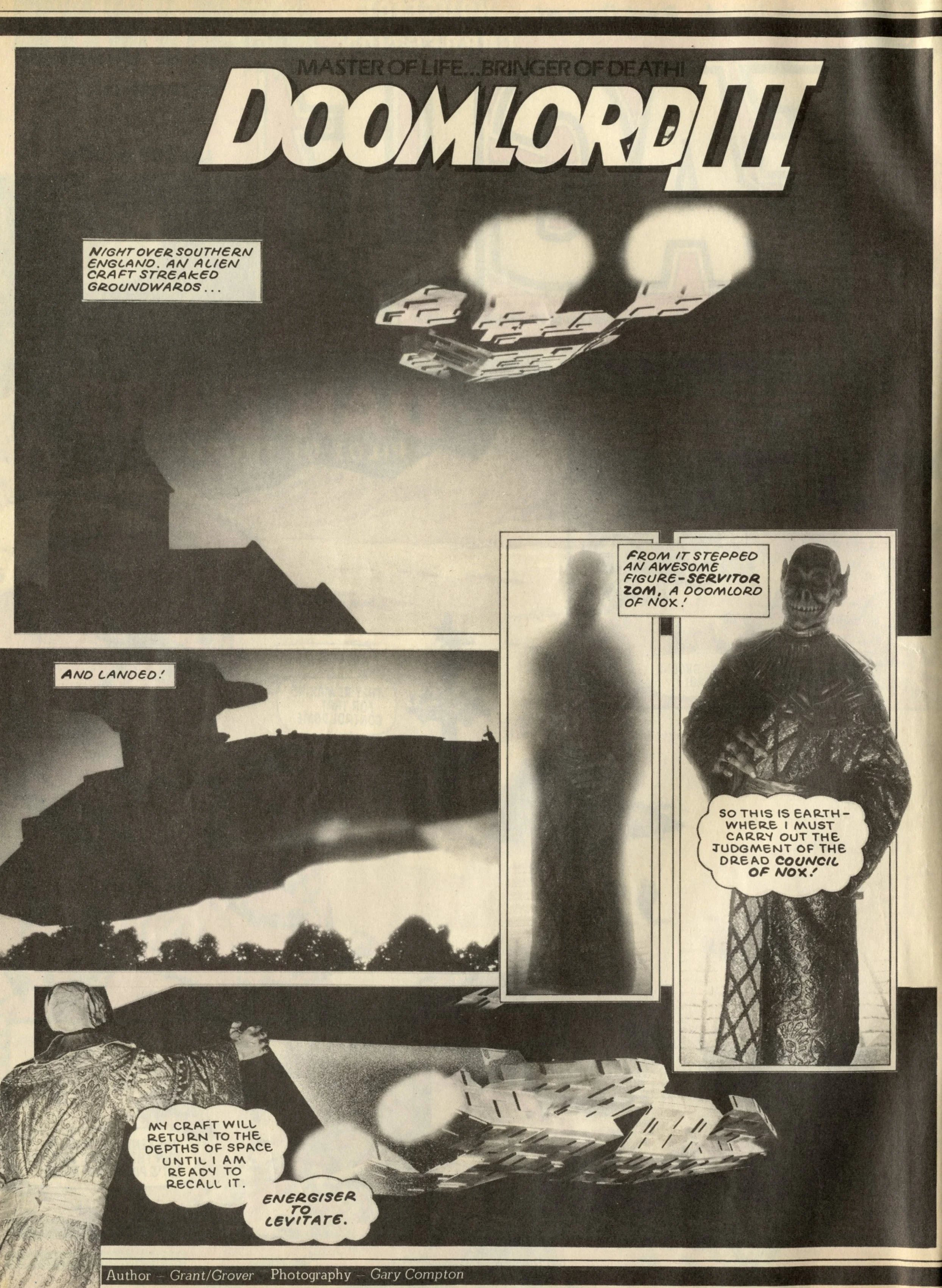 Doomlord: Alan Grant and John Wagner (writers), Gary Compton (photographer)