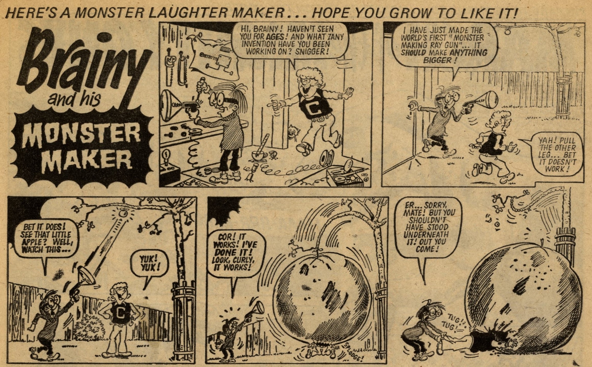 Brainy and his Monster Maker: artist unknown