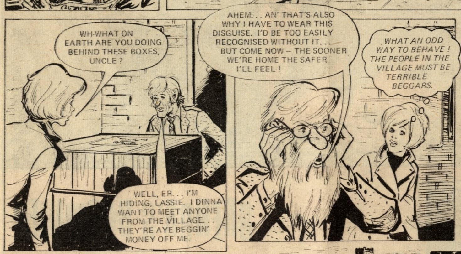 Jeannie and her Uncle Meanie: John Wagner? (writer), Robert MacGillivray (artist)