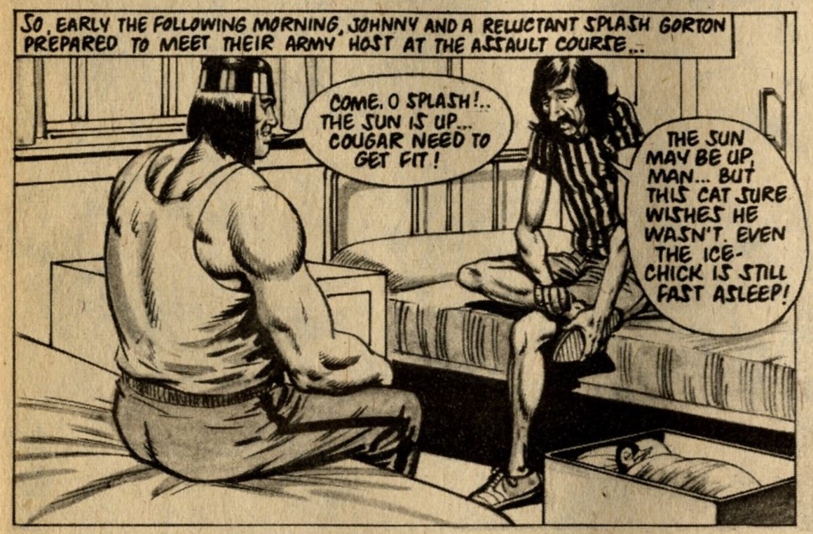 Johnny Cougar with Splash Gorton: Barrie Tomlinson (writer), Sandy James (artist)