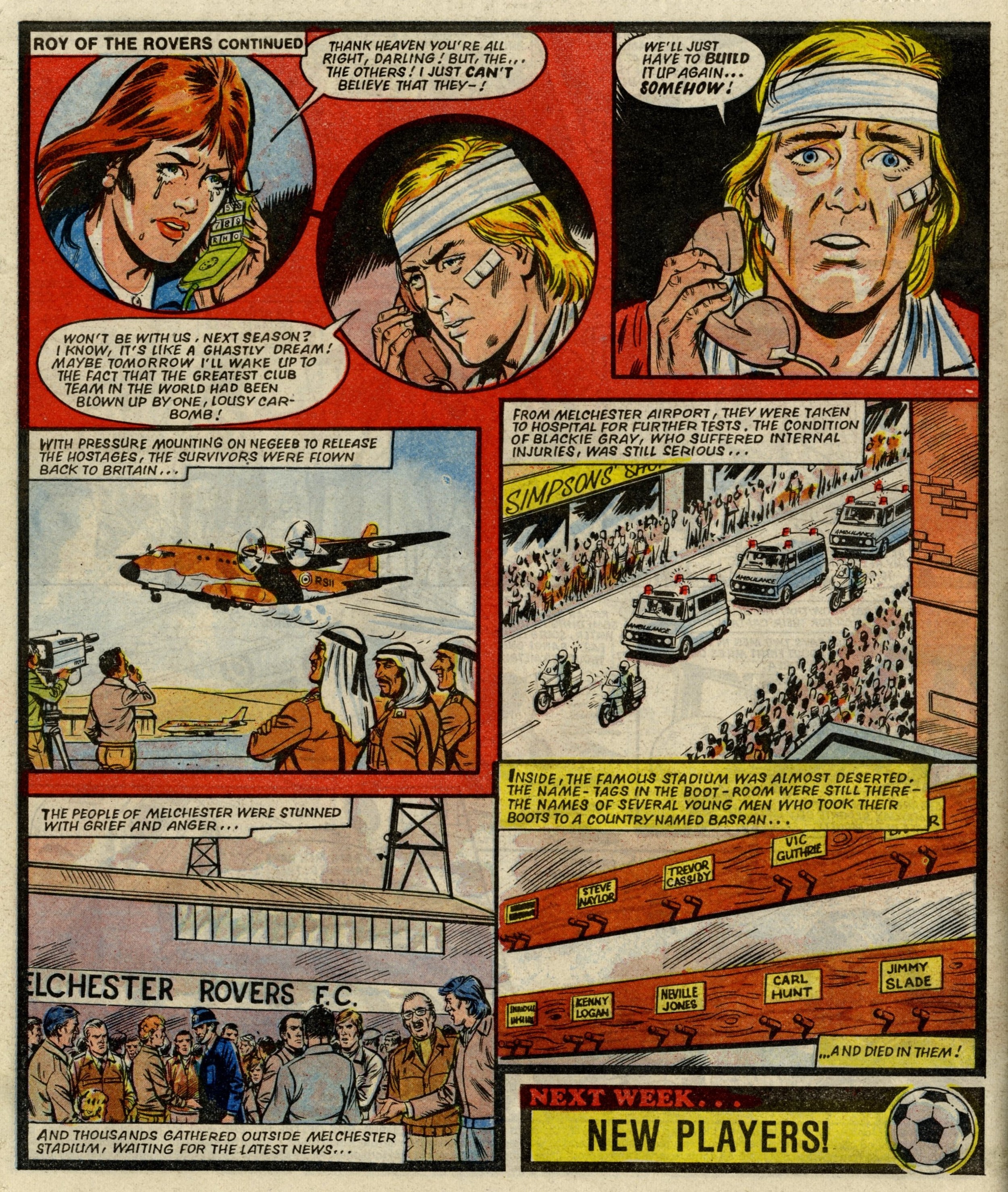 Roy of the Rovers: Tom Tully (writer), David Sque (artist)