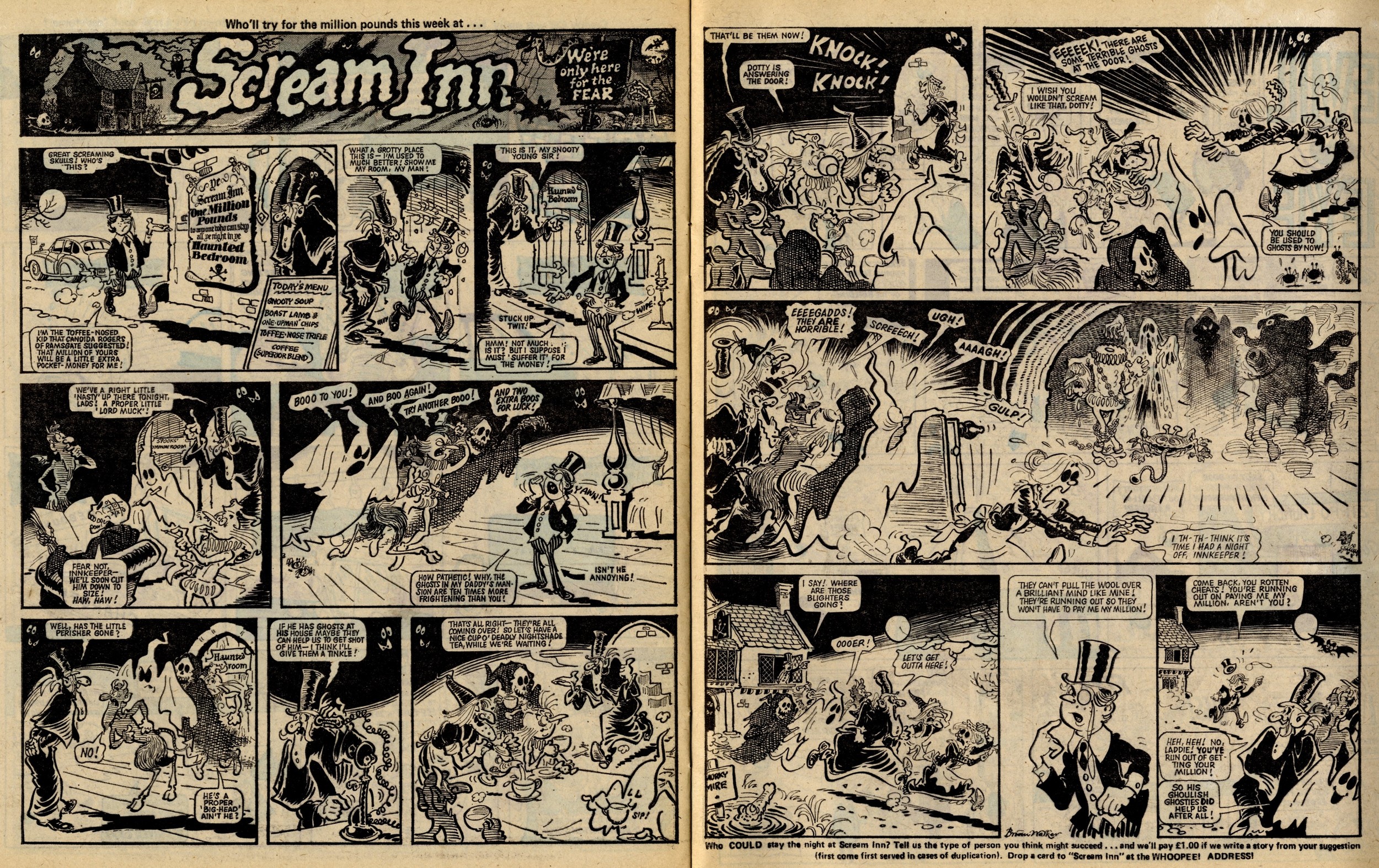 Scream Inn: Cliff Brown (writer), Brian Walker (artist)