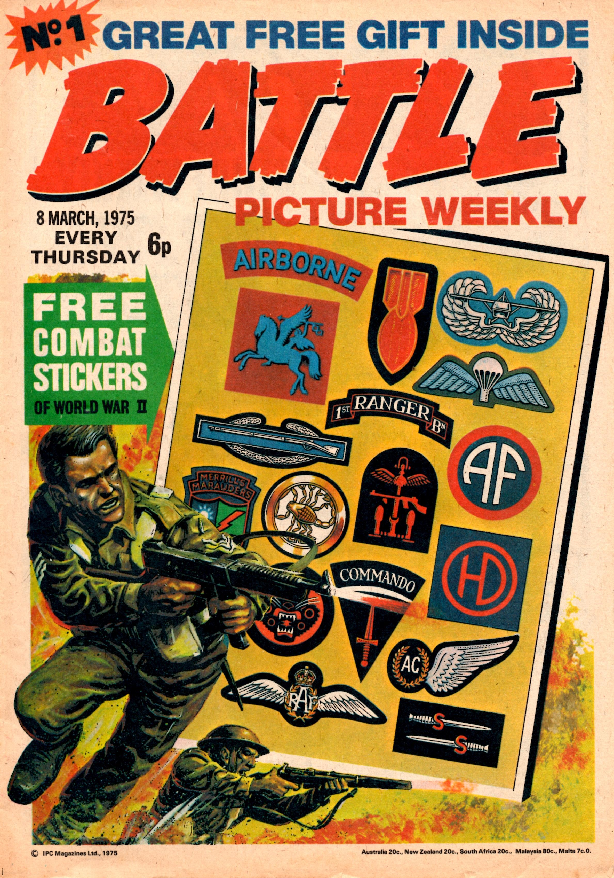 Issue one of Battle Picture Weekly , which Steve helped to launch as sub-editor
