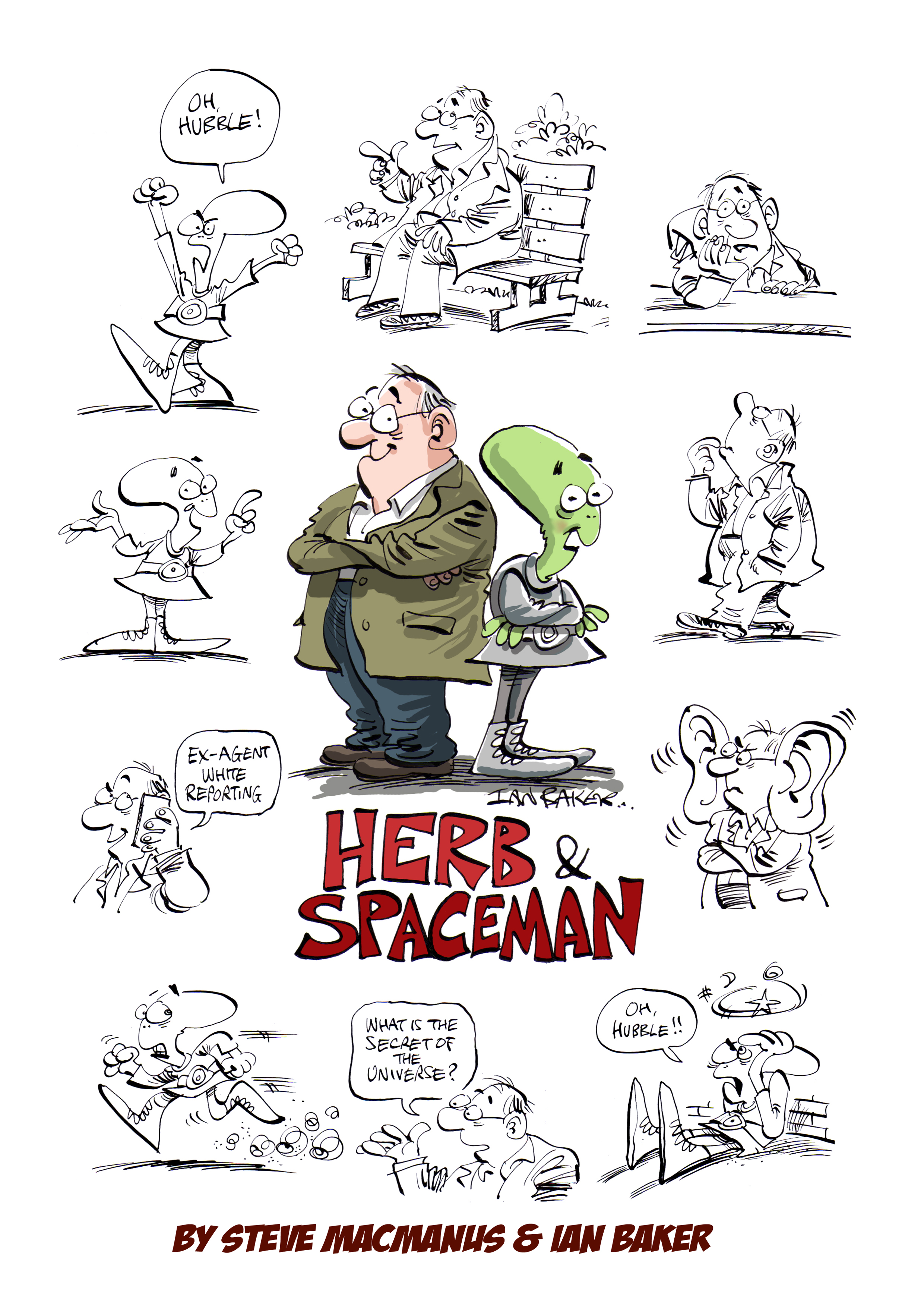 Herb and Spaceman character sheet (Steve MacManus (writer), Ian Baker (artist))