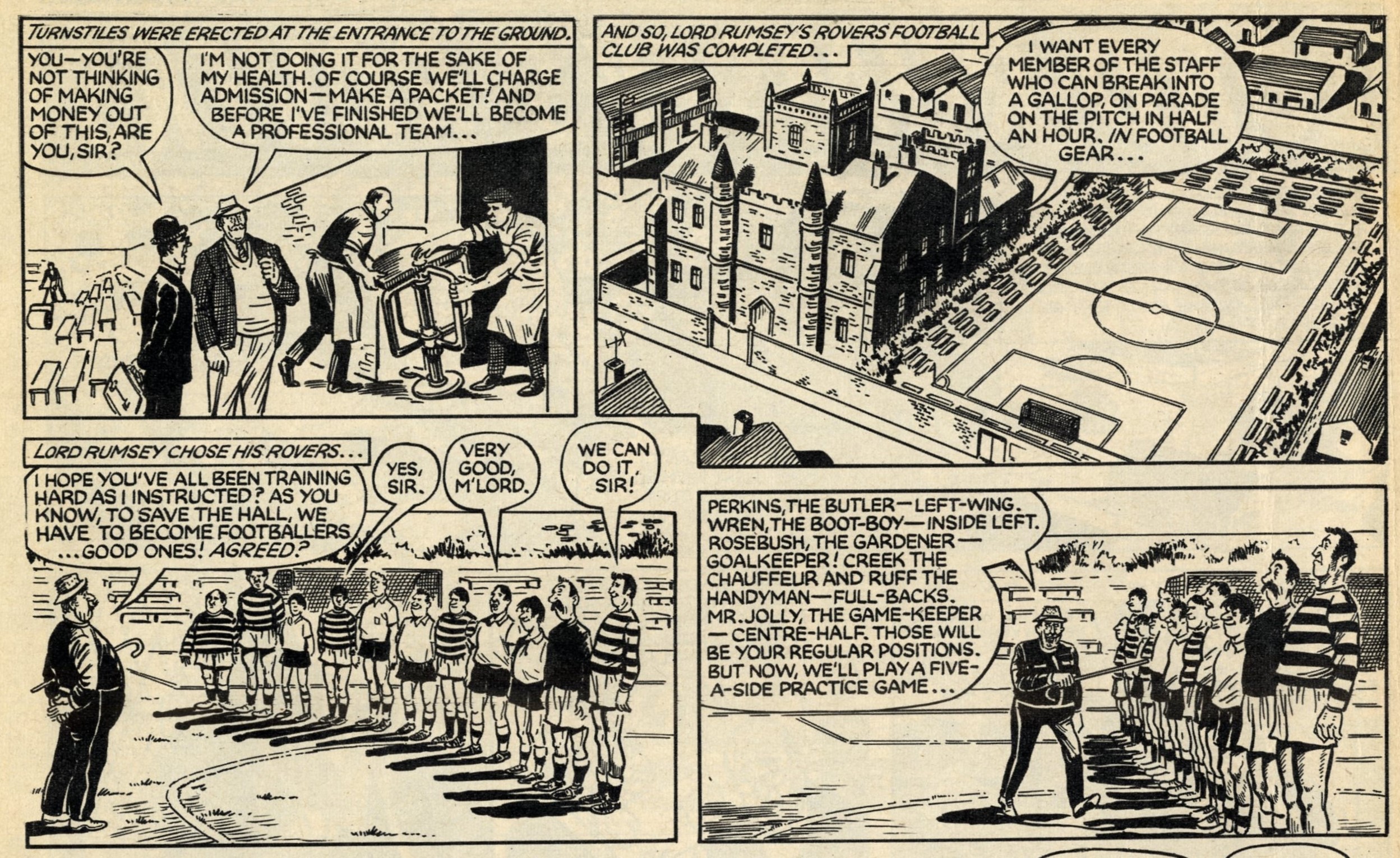 Lord Rumsey’s Rovers: Fred Baker (writer), Doug Maxted (artist)