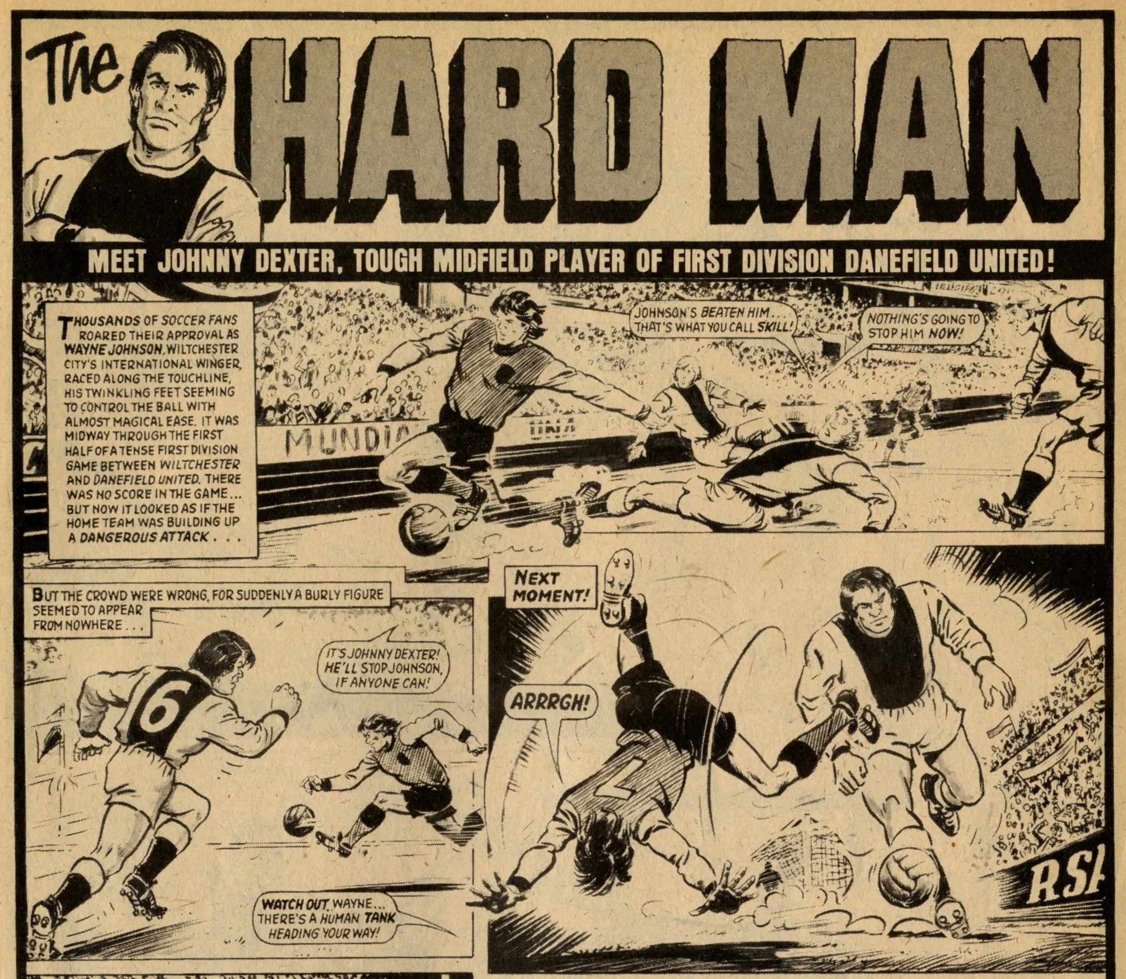 The Hard Man: Barrie Tomlinson (writer), artist uncertain