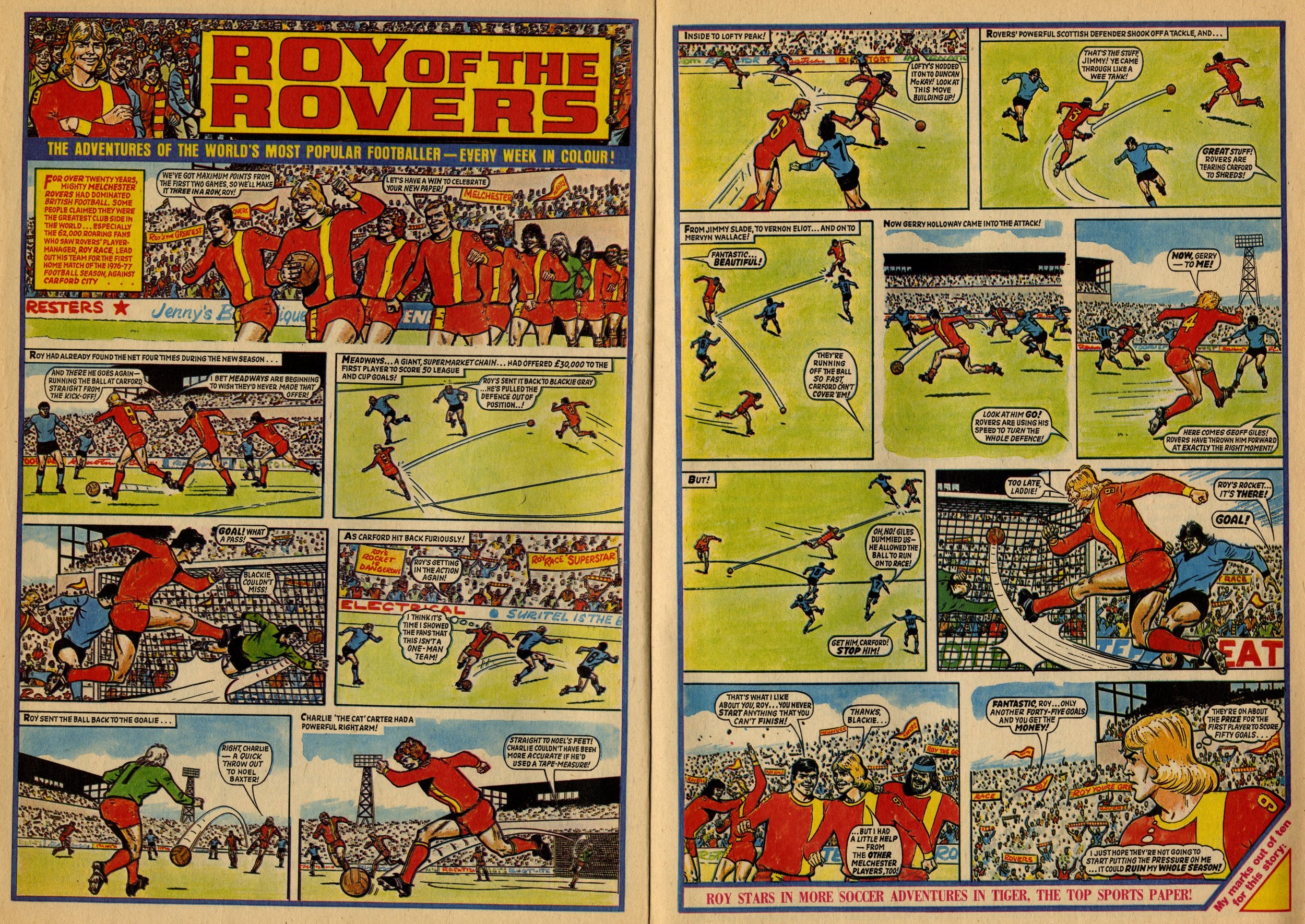 Roy of the Rovers: Tom Tully (writer), David Sque (artist)