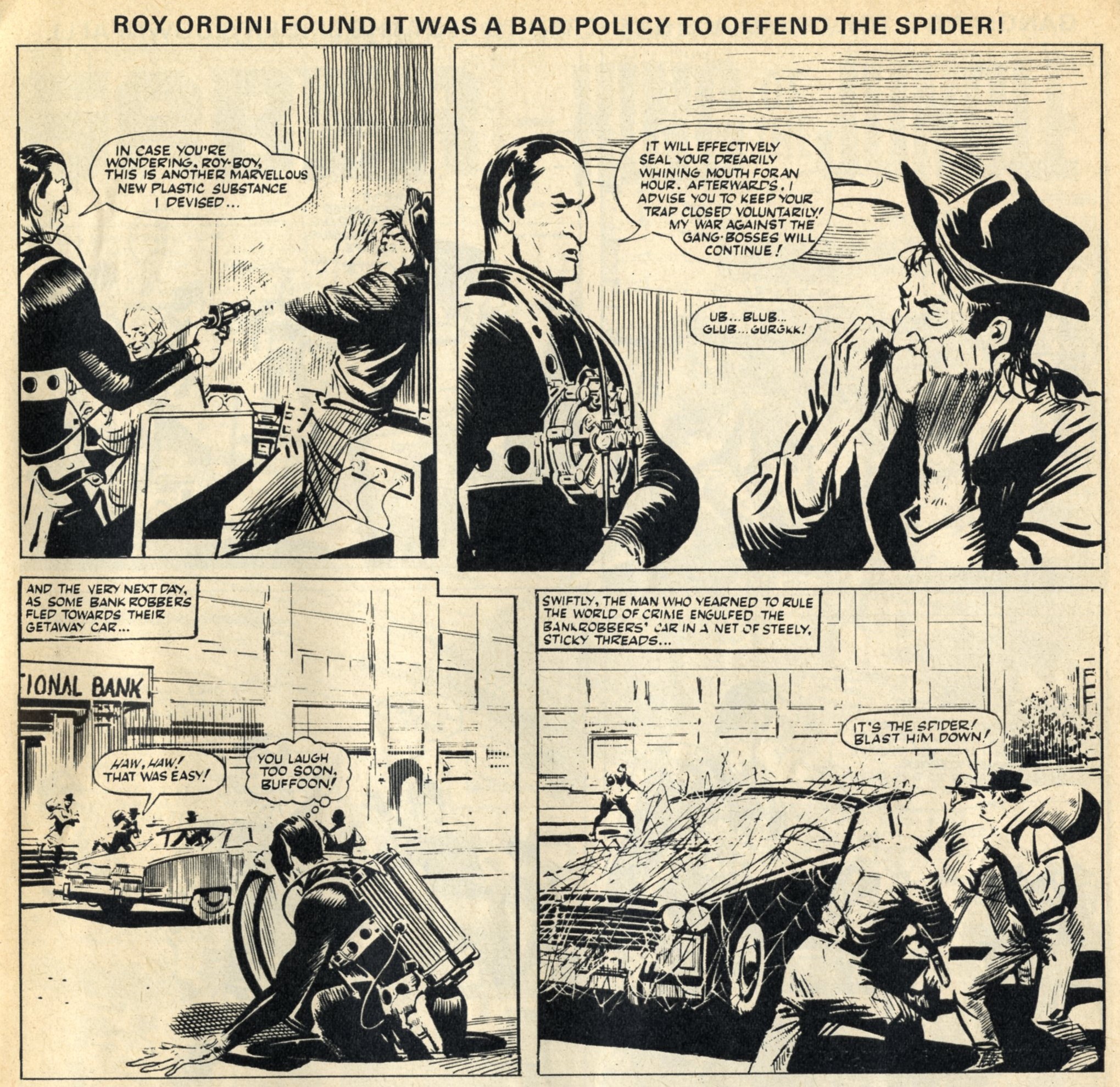 The Spider (reprinted from Lion, 1966): Jerry Siegel (writer), Reg Bunn (artist)