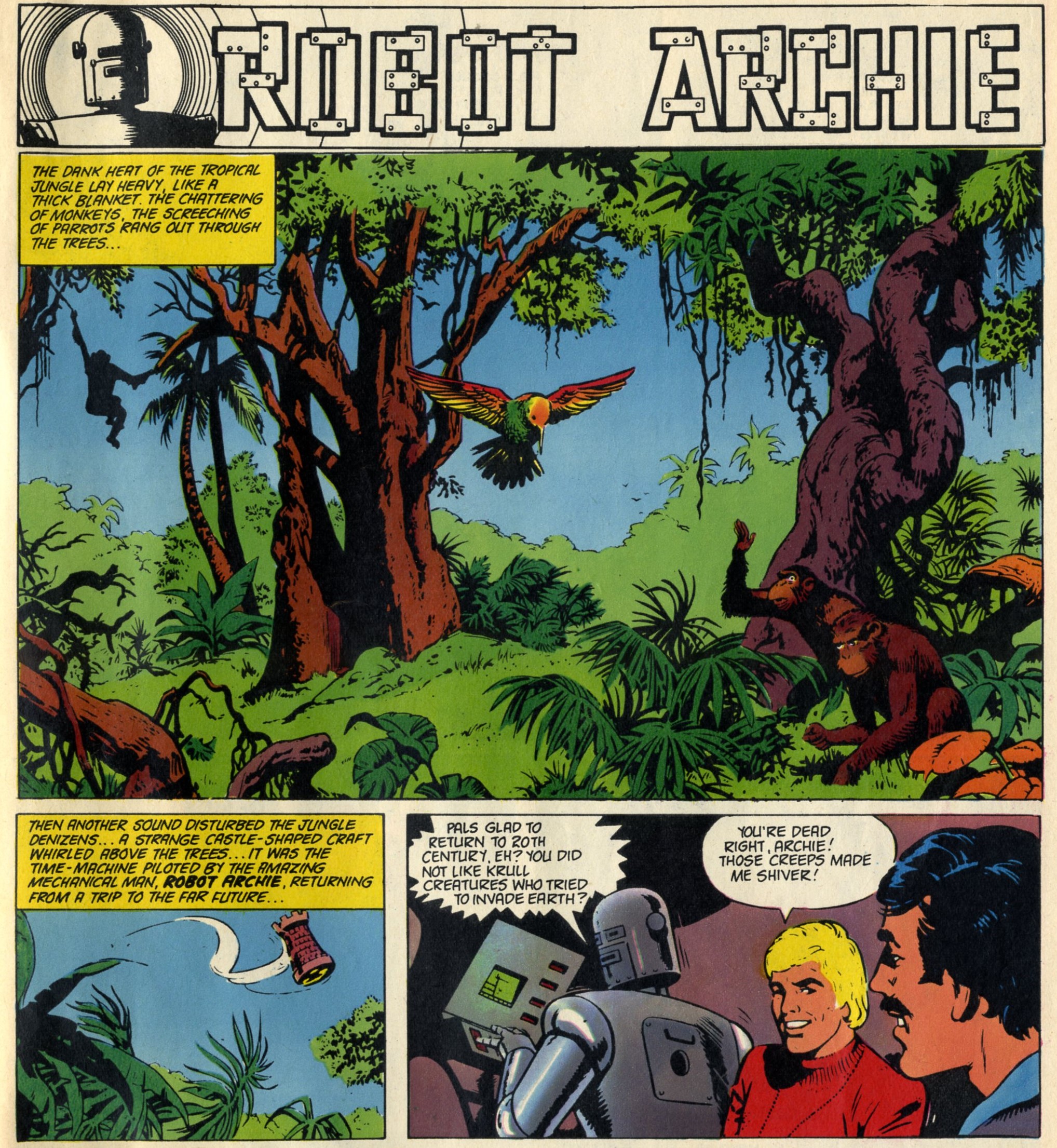 Robot Archie (reprinted from Lion, 1969): E. George Cowan (writer), Bert Bus (artist)